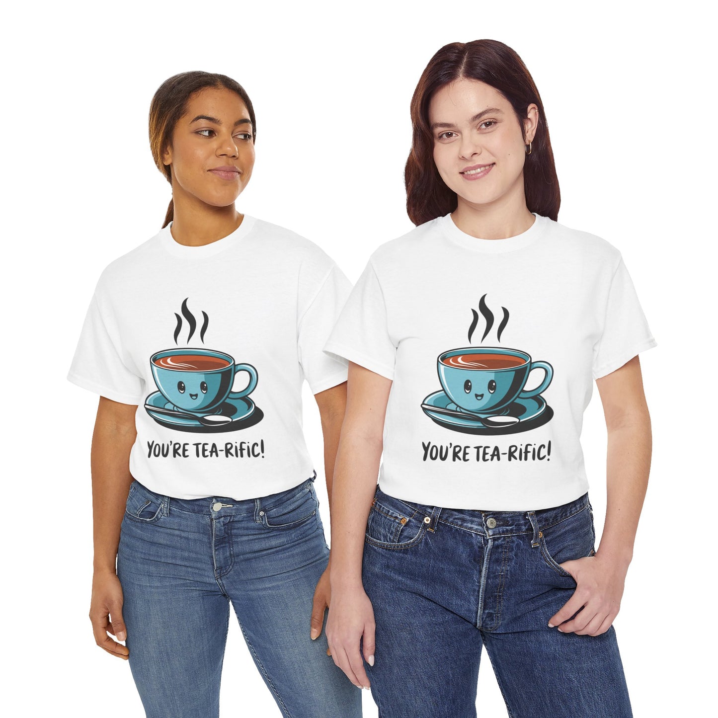 You’re Tea-Rific! Cute Tea Pun T-Shirt for Tea Lovers - Funny Gift, Kawaii Cup Graphic Tee - Unisex Soft Cotton Shirt