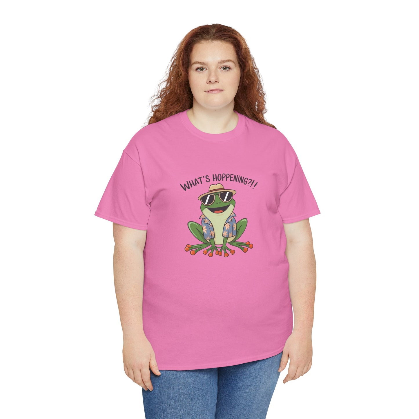 Funny Frog Shirt | What’s Hoppening T-Shirt | Cool Frog Graphic Tee | Amphibian Dad Joke Shirt | Cottagecore Animal Lover Gift