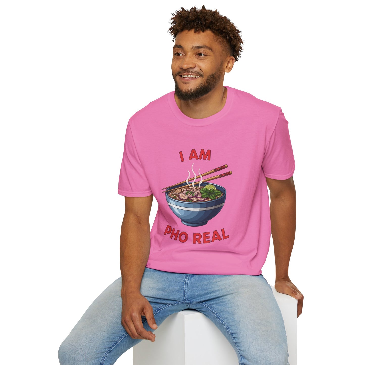 I Am Pho Real T-Shirt | Funny Pho Bowl Shirt | Foodie Pun Tee | Ramen Alternative Gift | Cute Asian Noodle Humor Tee | Gift for Food Lovers