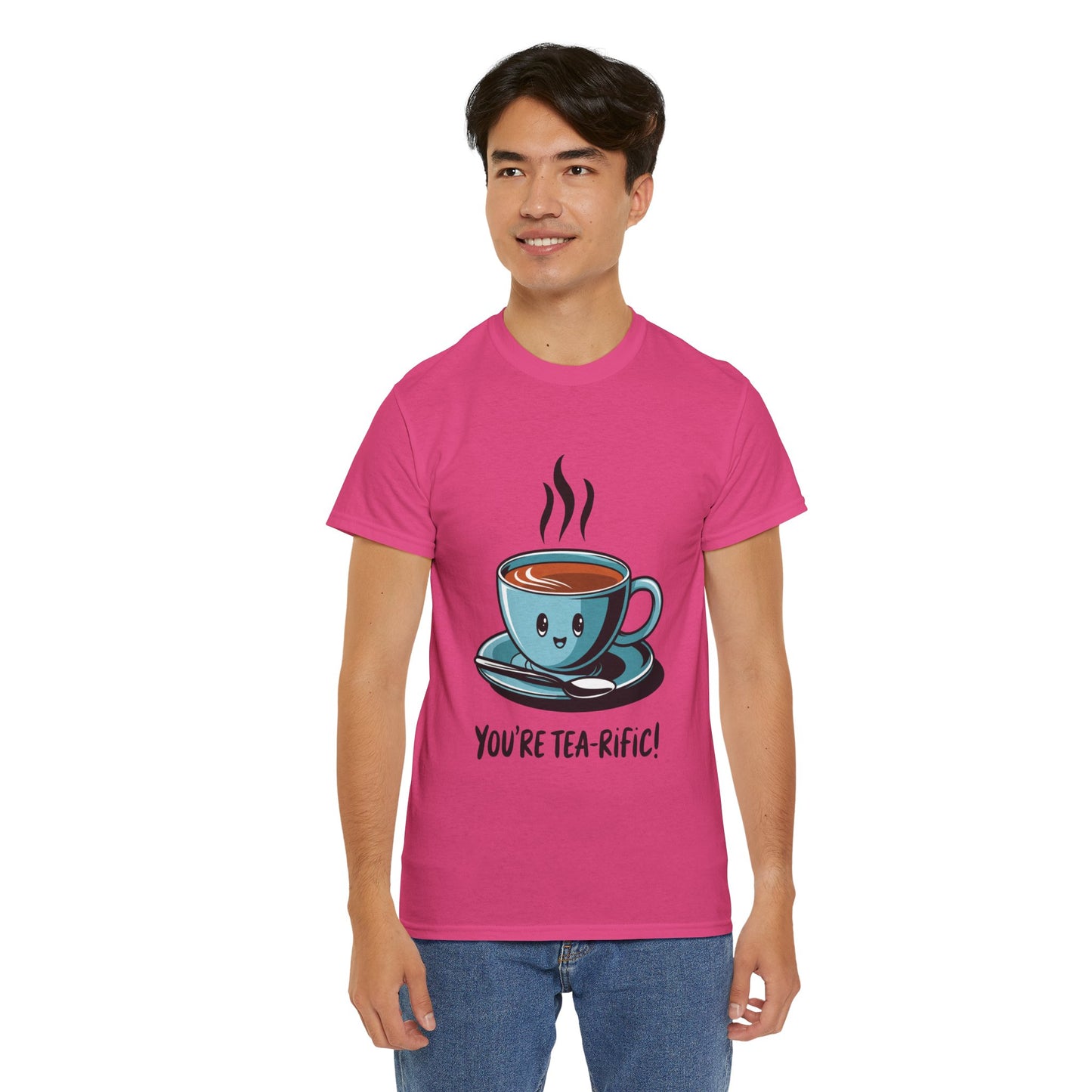 You’re Tea-Rific! Cute Tea Pun T-Shirt for Tea Lovers - Funny Gift, Kawaii Cup Graphic Tee - Unisex Soft Cotton Shirt