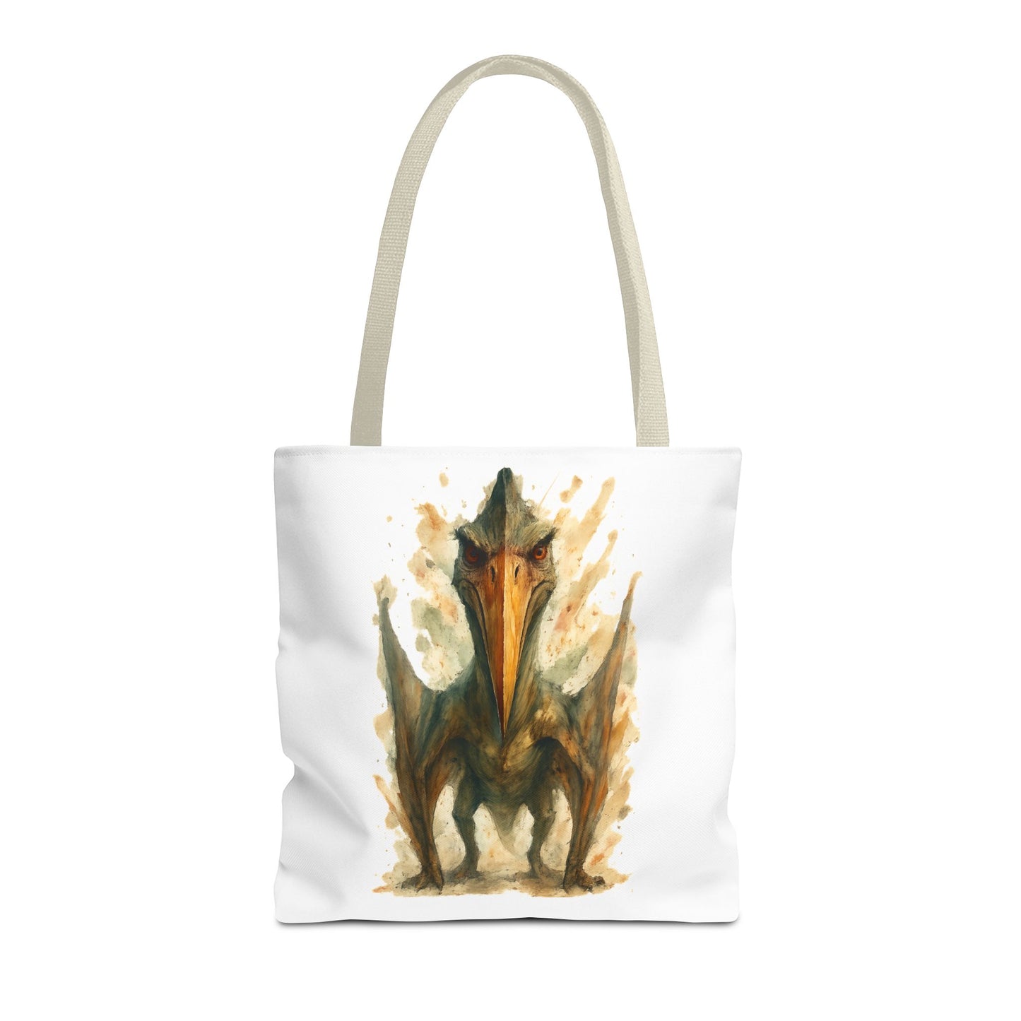 Quetzalcoatlus Tote Bag | Dinosaur Art Canvas Shopper | Prehistoric Pterosaur Gift for Dino Lovers | Eco-friendly Reusable Bag Jurassic Tote