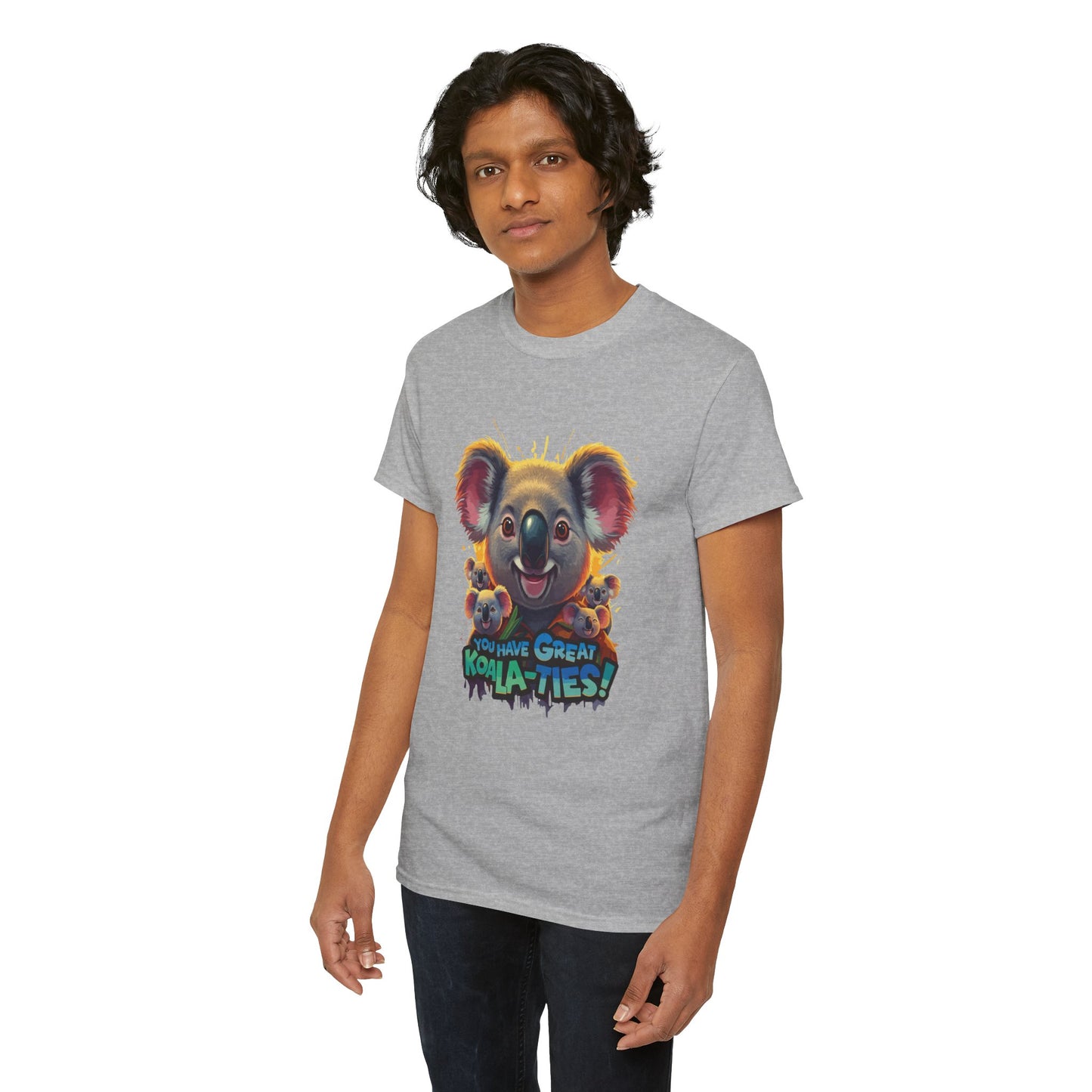 You Have Great Koala‑ties Tee – Cute Koala Pun T‑Shirt, Animal Lover Gift, Funny Wildlife Graphic, Unisex Casual Tee