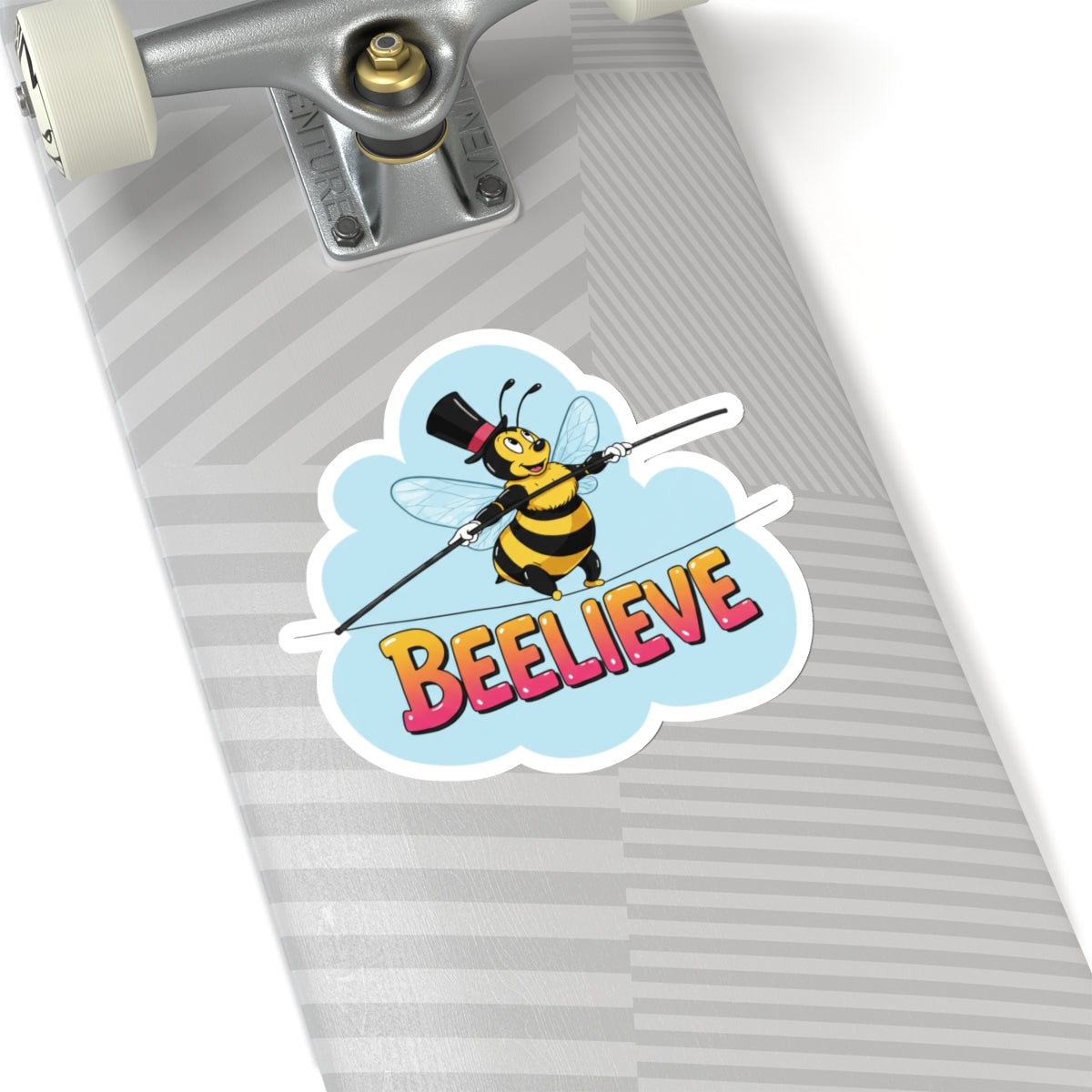 Sticker - Bee Crossing Tightrope Beelieve' Pun