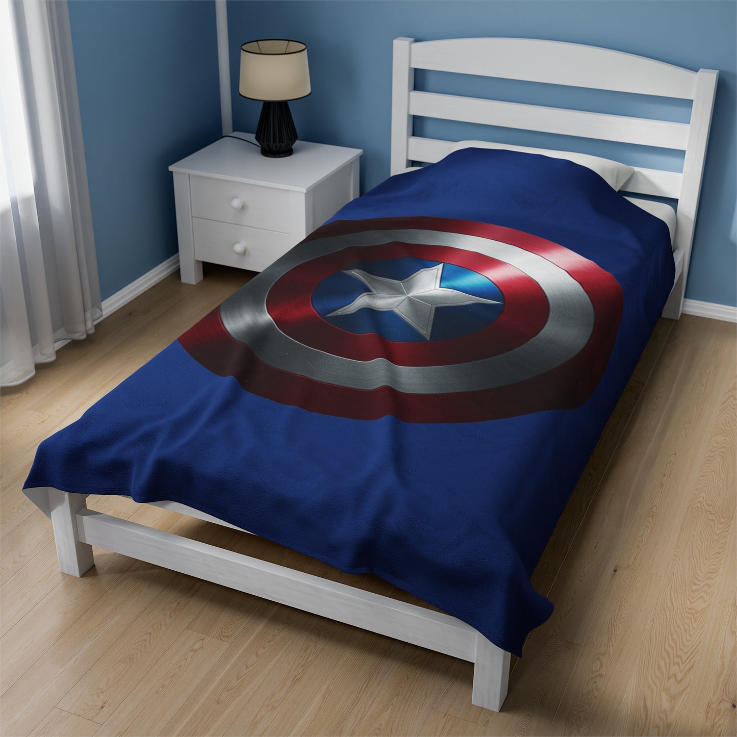 Plush Blanket - Captain America Shield Design