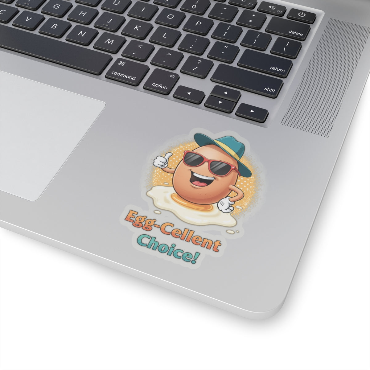 Sticker - Egg-Cellent Choice Pun Thumbs Up Design