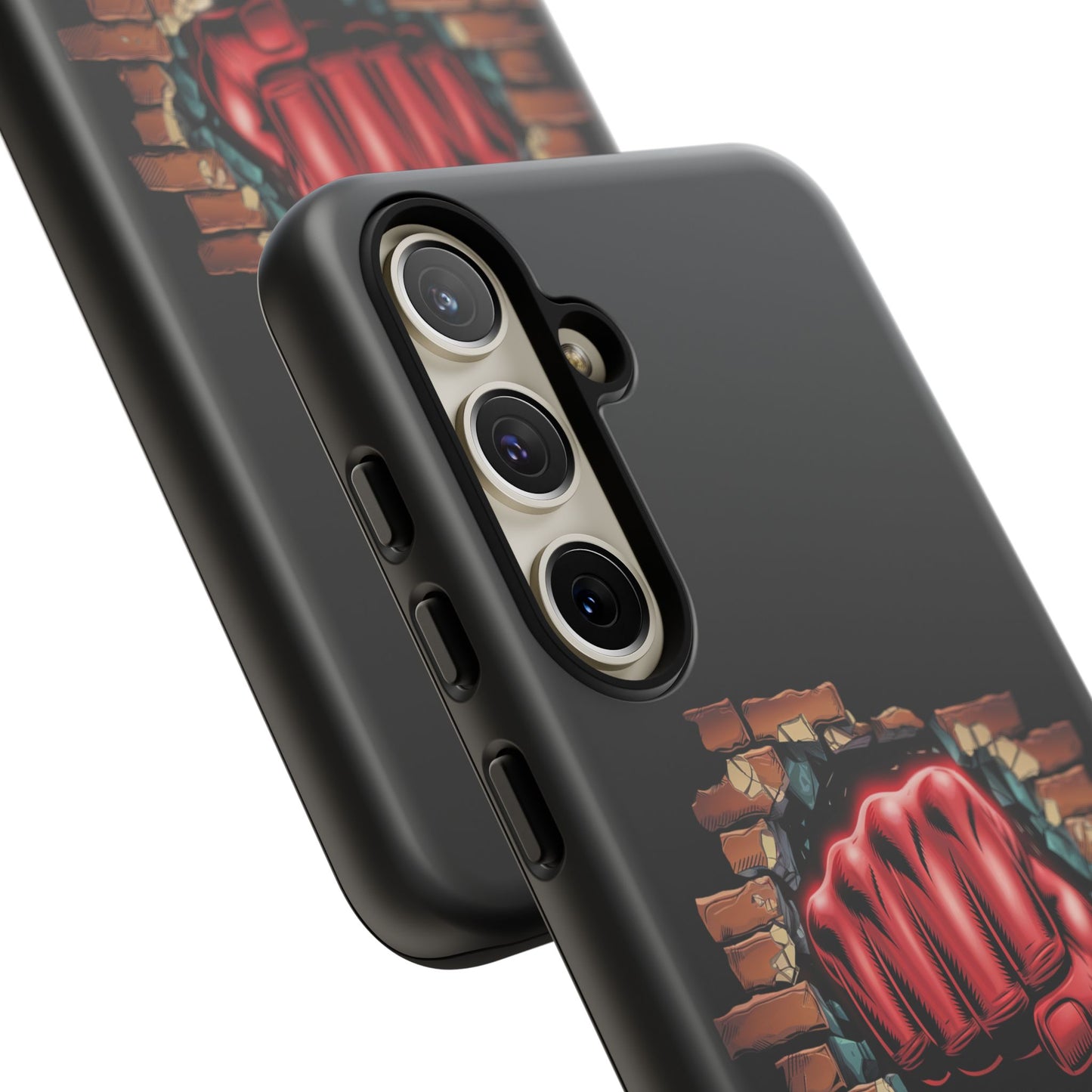 Samsung Galaxy Tough Case - Red Fist Smashing Design