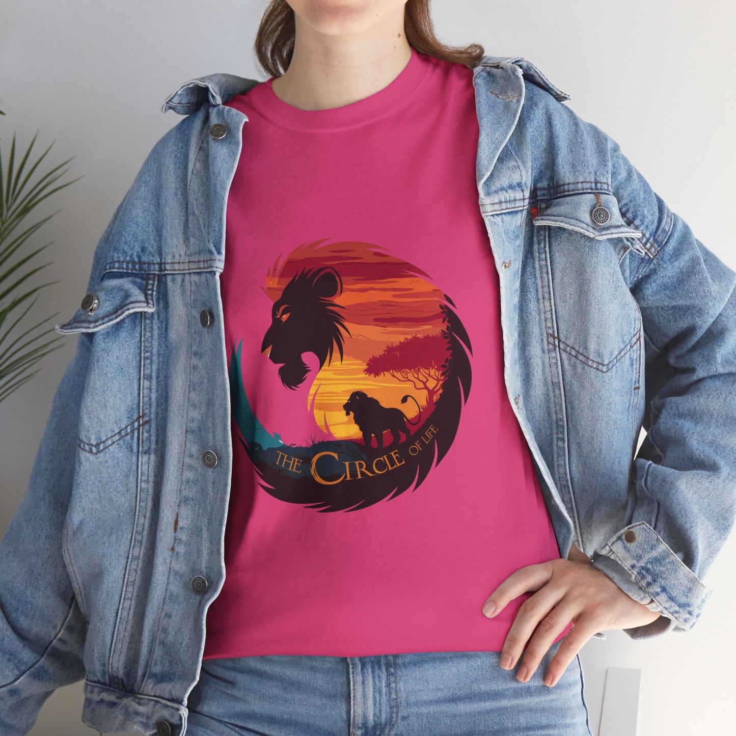 The Circle of Life Lion Shirt – Sunset Safari Wildlife Graphic Tee – Inspirational Nature T-Shirt for Animal Lovers & Adventure Fans