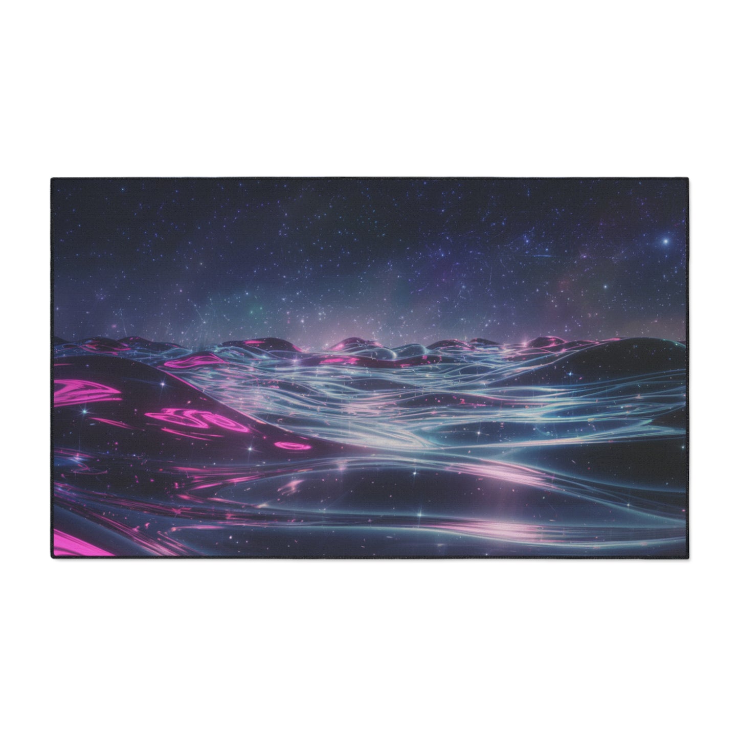 Floor Mat - Galactic Ocean and Night Sky Design
