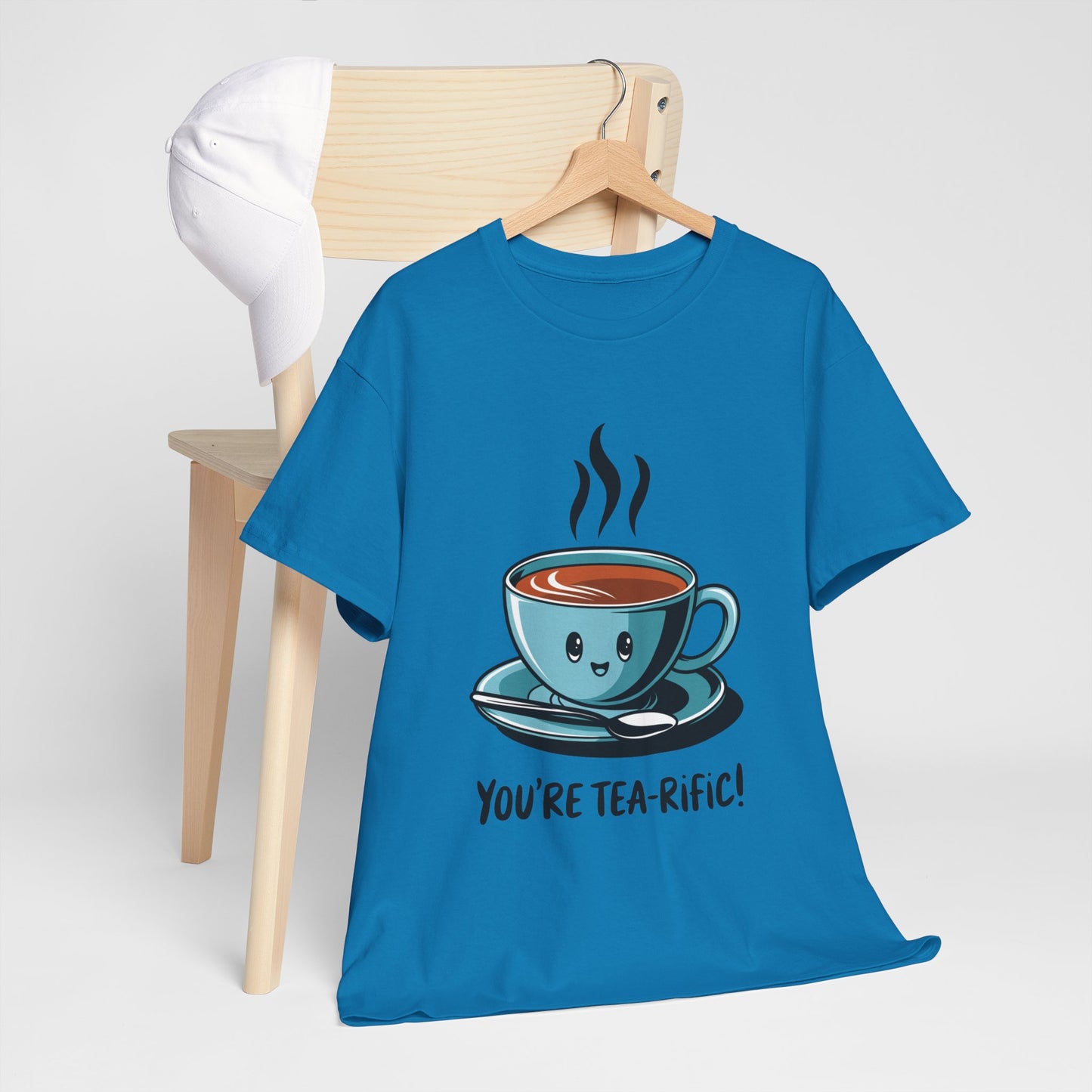 You’re Tea-Rific! Cute Tea Pun T-Shirt for Tea Lovers - Funny Gift, Kawaii Cup Graphic Tee - Unisex Soft Cotton Shirt