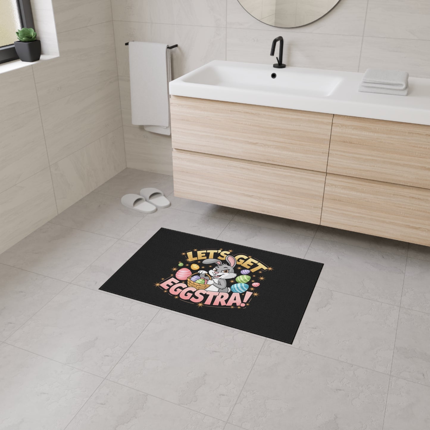 Floor Mat Easter Bunny Mat Door Mat Easter Welcome Mat