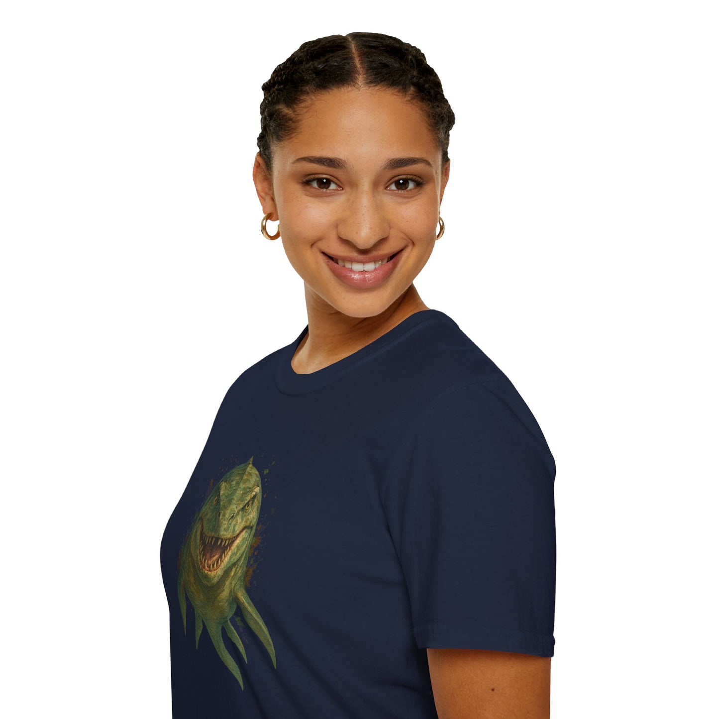 Watercolor Mosasaurus T-Shirt | Prehistoric Sea Dinosaur Tee | Fossil Lover Gift | Unisex Cotton Graphic Shirt Jurassic Tee