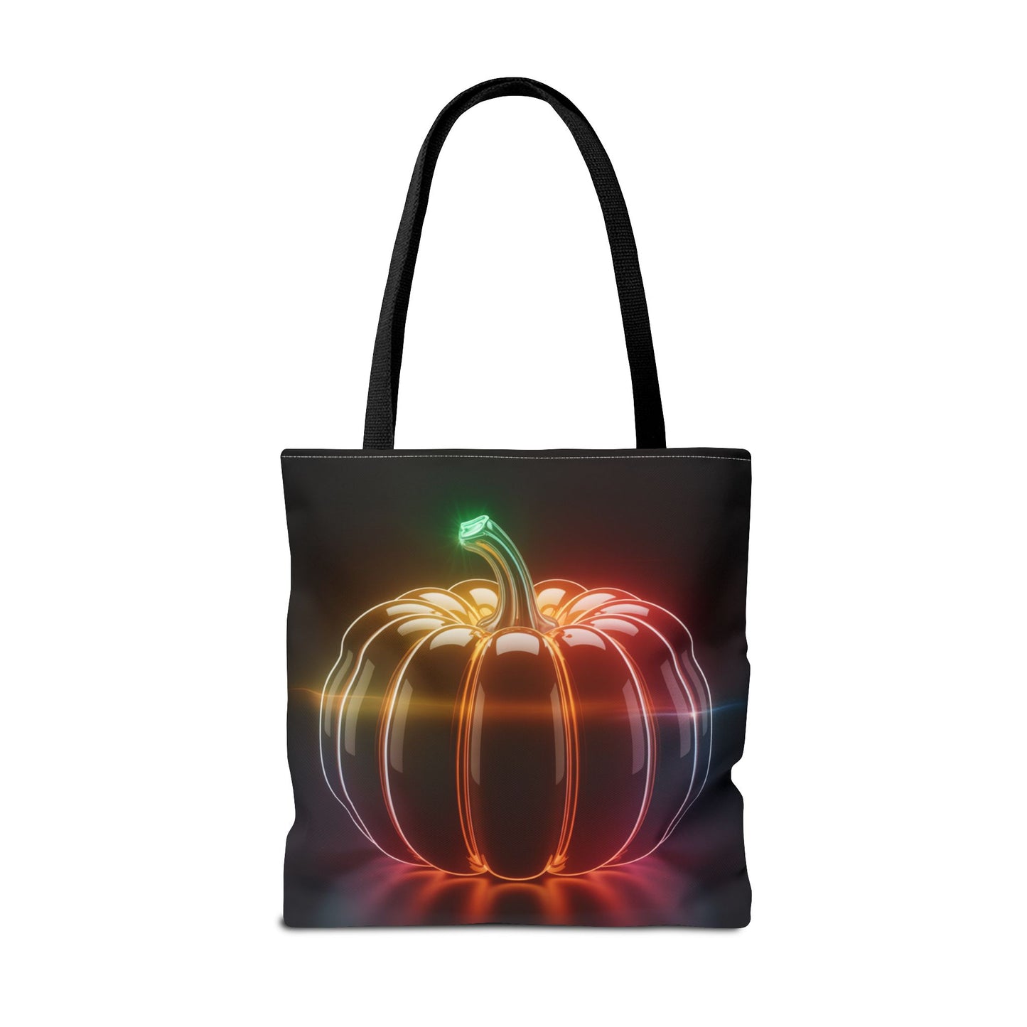 Neon Pumpkin Tote Bag, Glowing Halloween Bag, Modern Fall Tote, Pumpkin Aesthetic Accessory, Trick Or Treat Bag, Spooky Season Gift