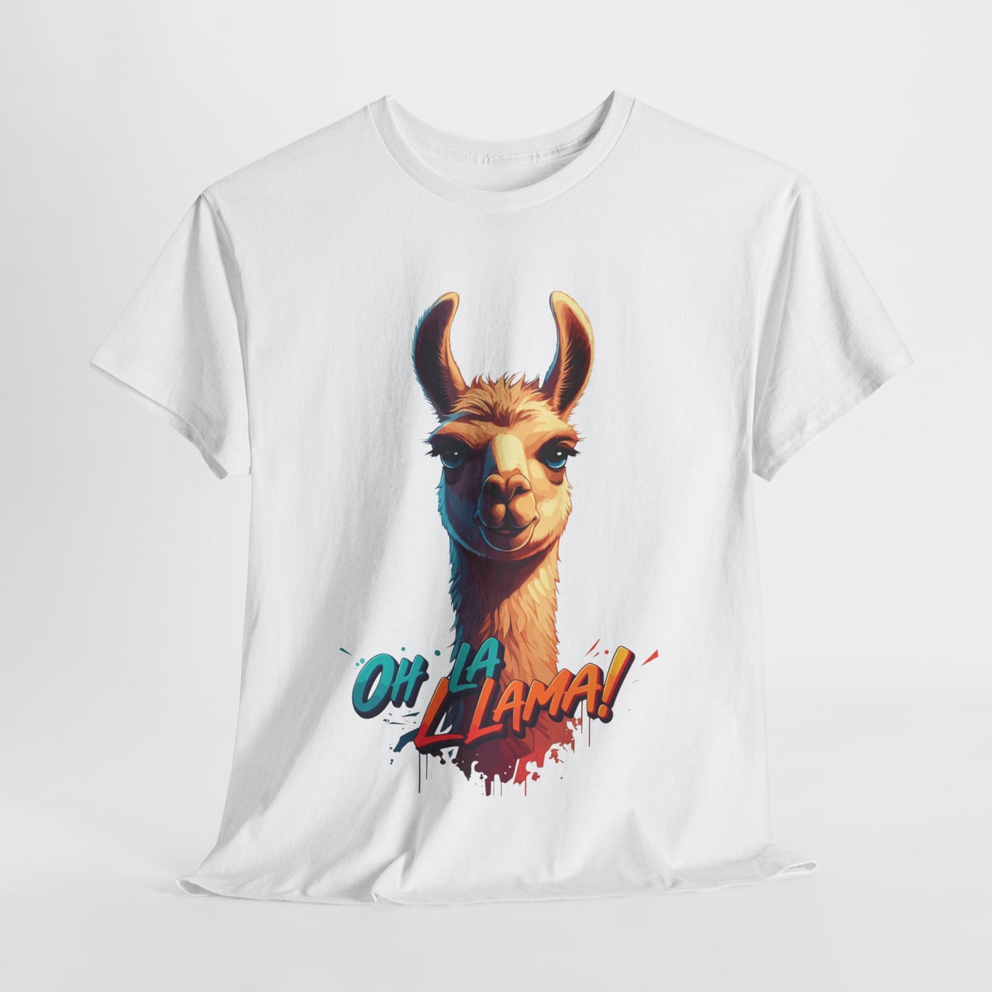 Oh la Llama Graphic Tee | Fun Llama T-Shirt, Cute Animal Lover Shirt, Llama Lover Gift, Quirky Party Tee, Trending Llama Fashion