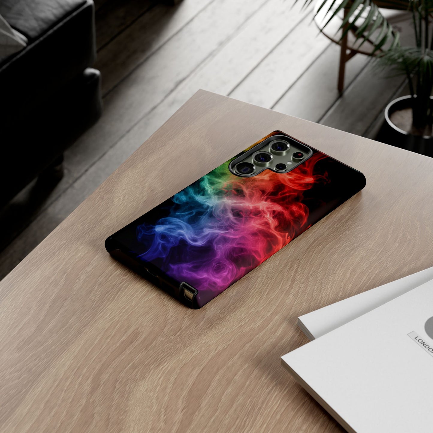 Samsung Galaxy Tough Case with Colorful Smoke Design