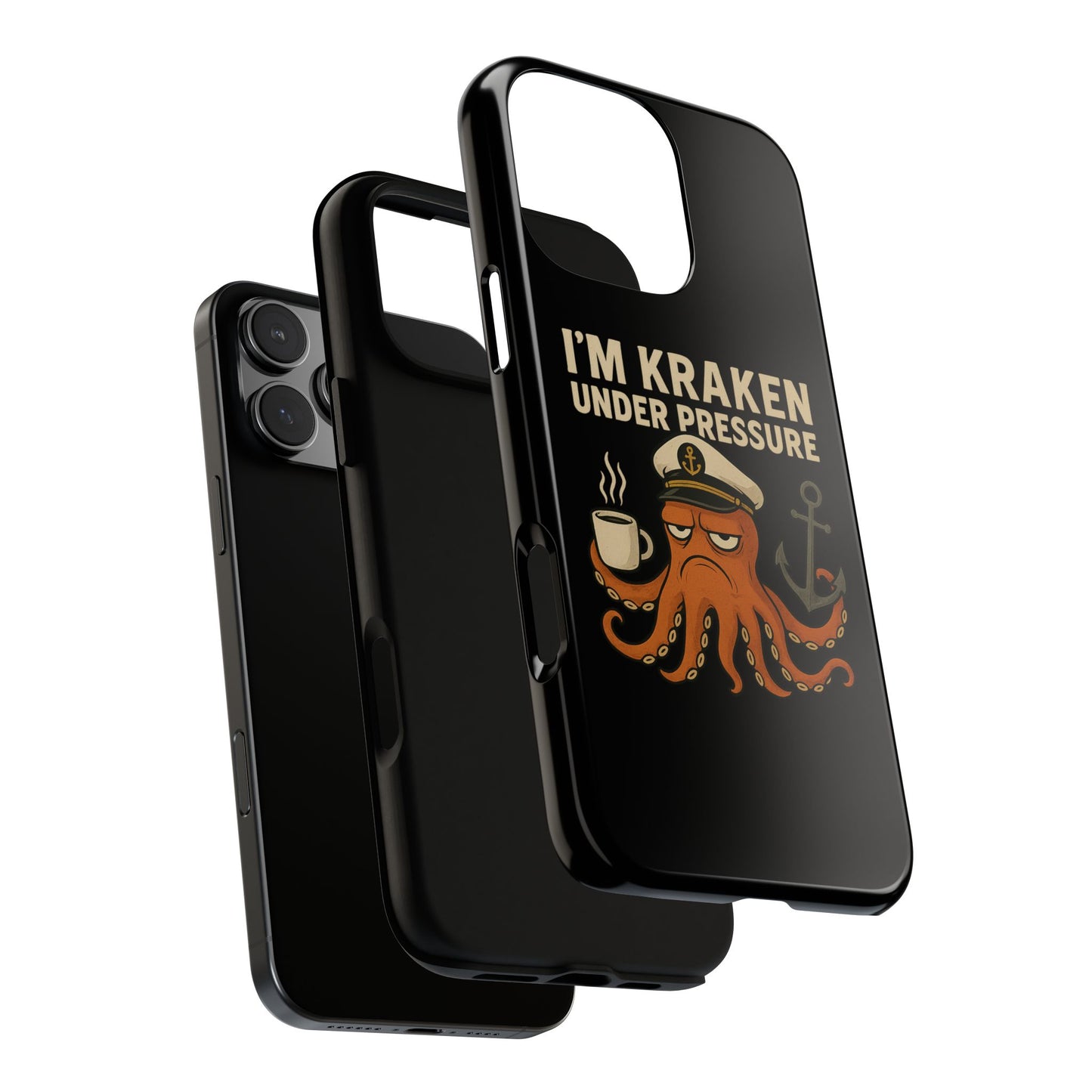 iPhone Case Stressed Octopus 'I'm Kraken Under Pressure' Nautical Phone Case Beach iPhone Case Ocean Themed Case