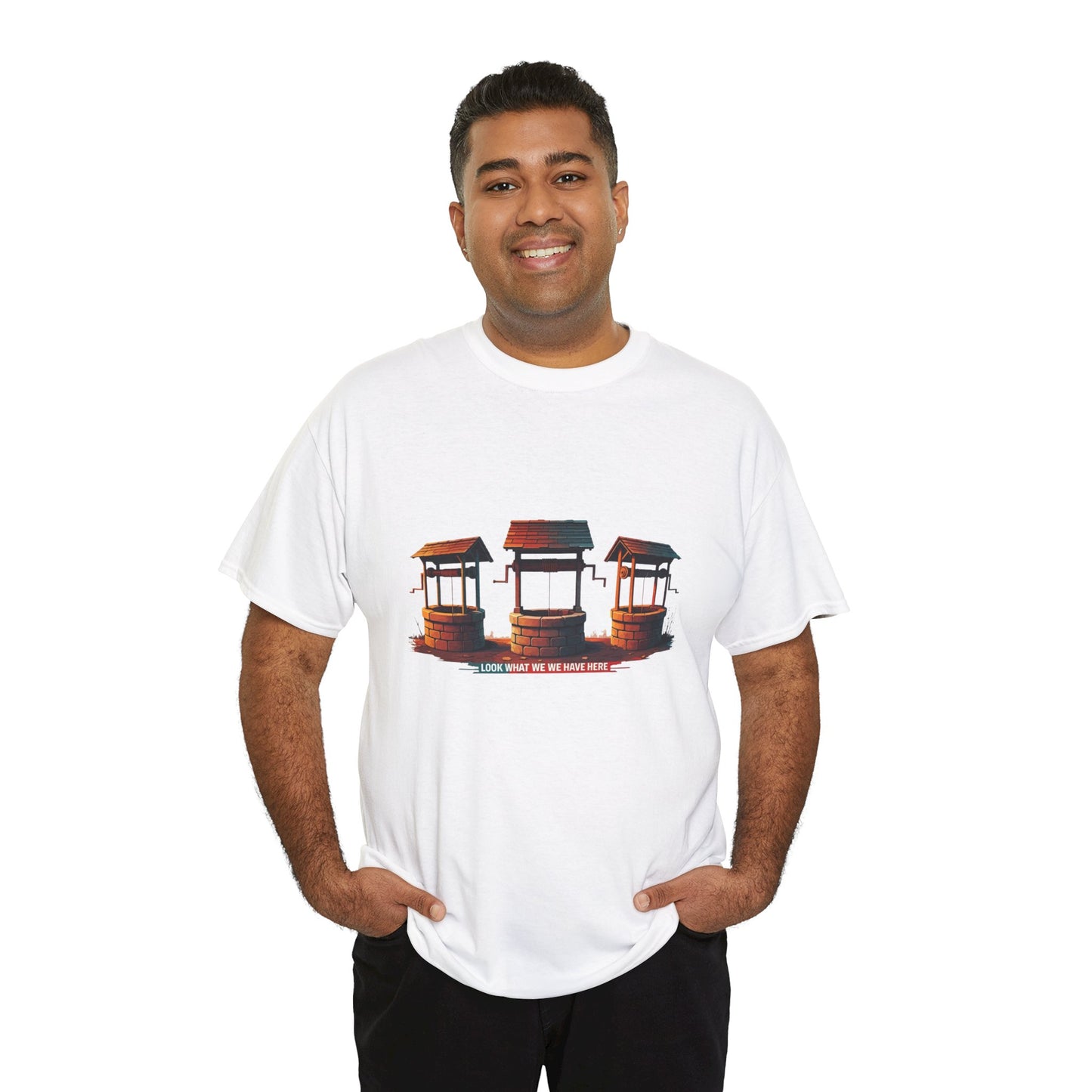 Funny “Well Well Well” T-Shirt • Pun Graphic Tee with Wishing Wells • Retro Vintage Humor Shirt • Gift for Pun Lovers & Joke Fans