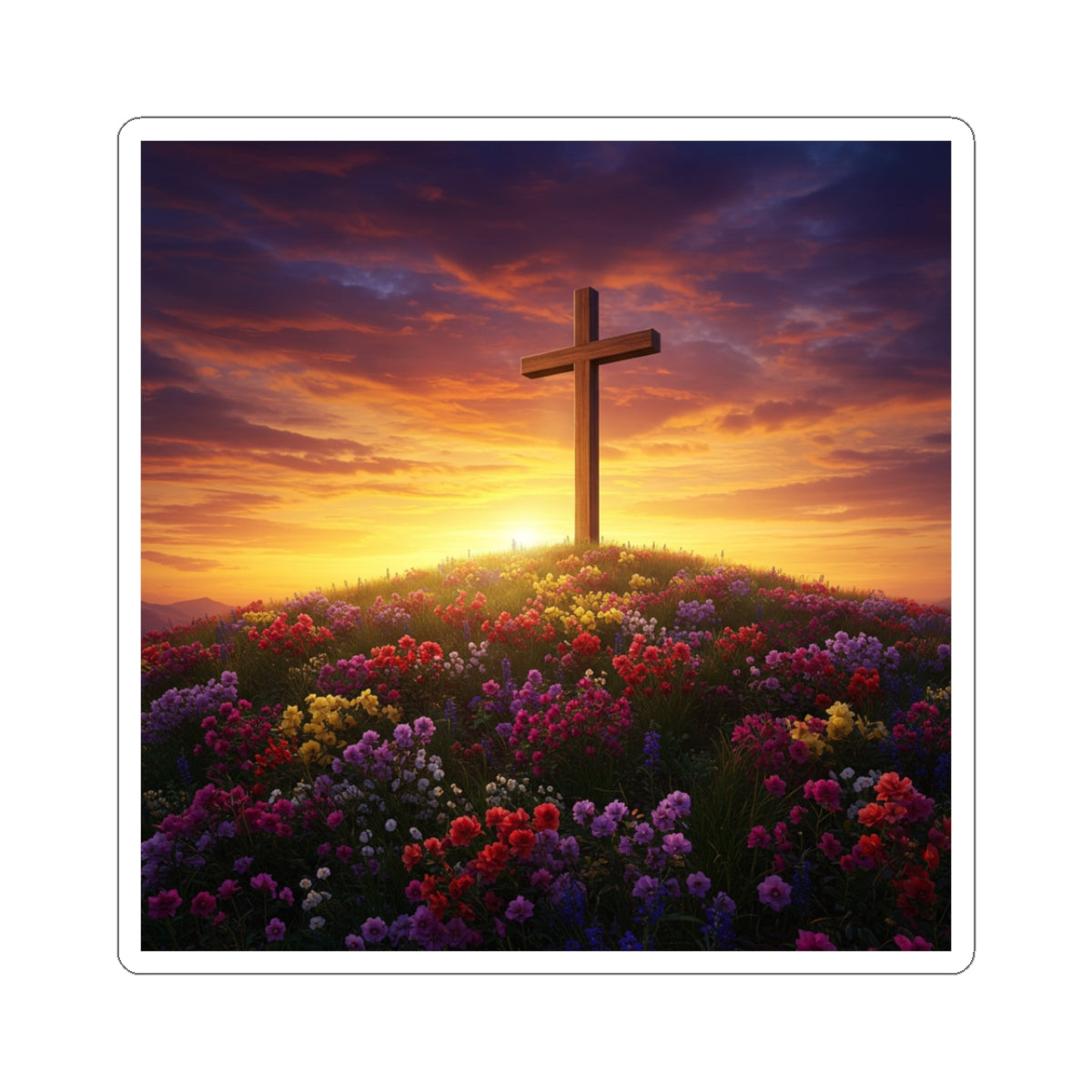 Christian Cross Sticker Cross Decal Spiritual Decor Inspirational Decor