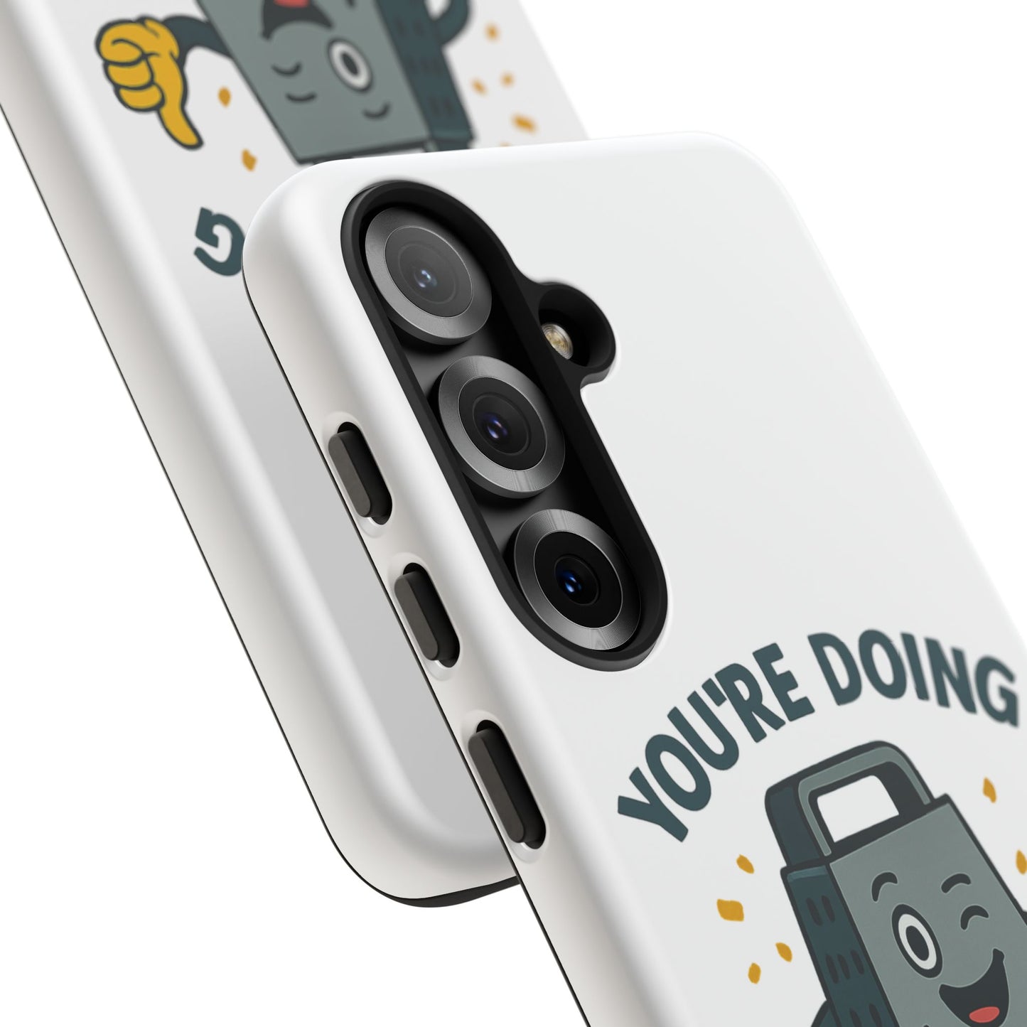 Samsung Tough Case - 'You're Doing Grate' Cheese Grater Design Phone Case for Chefs Foodie Accessory