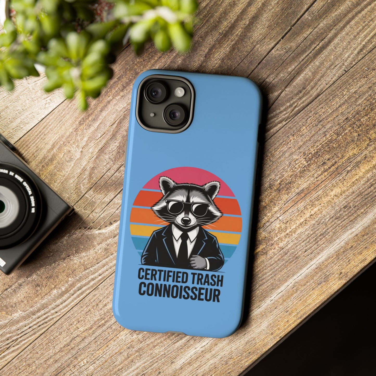 Humorous Raccoon Phone Case - Certified Trash Connoisseur