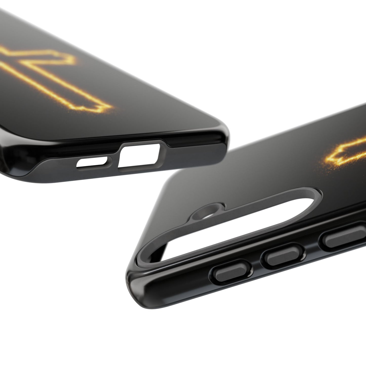 Glow-in-the-Dark Cross Samsung Phone Case - Tough Samsung Cases for Faithful Protection
