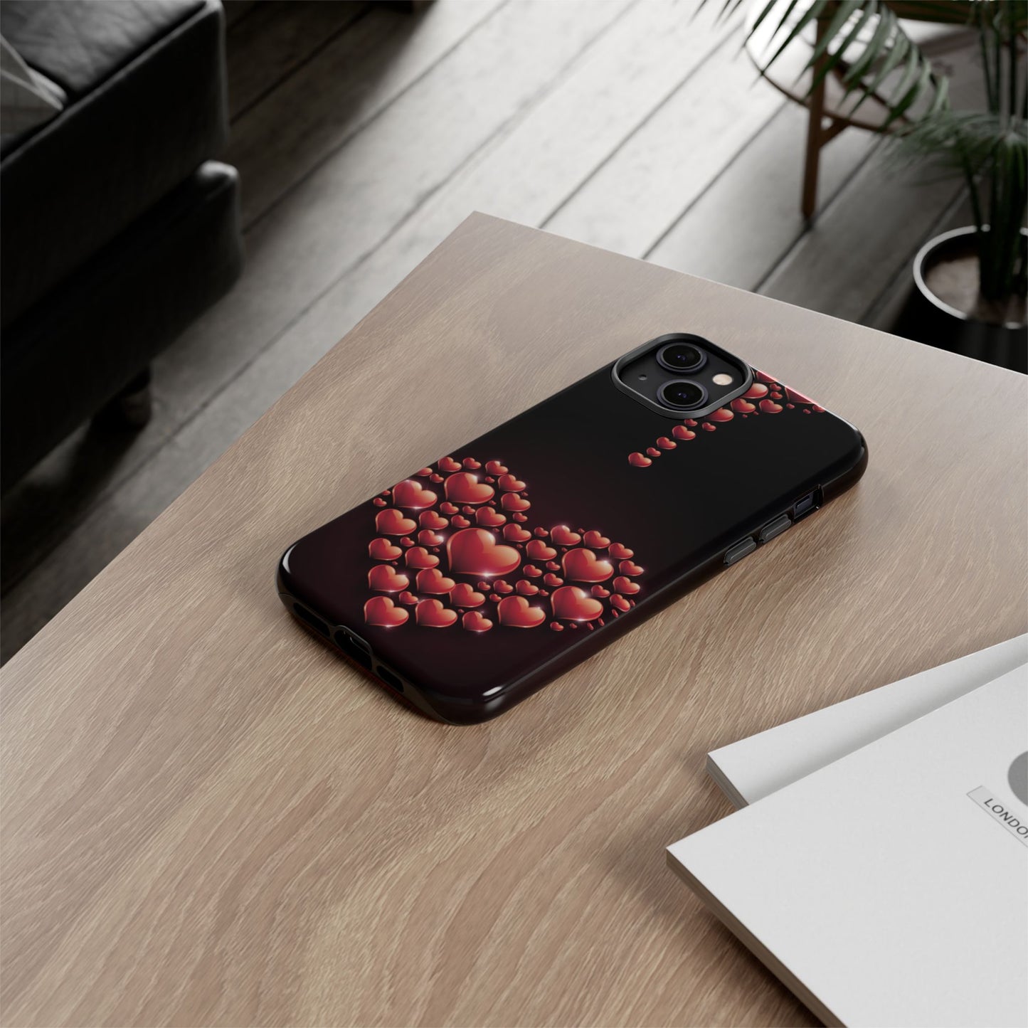 iPhone Case - Heart Made Out of Hearts Design