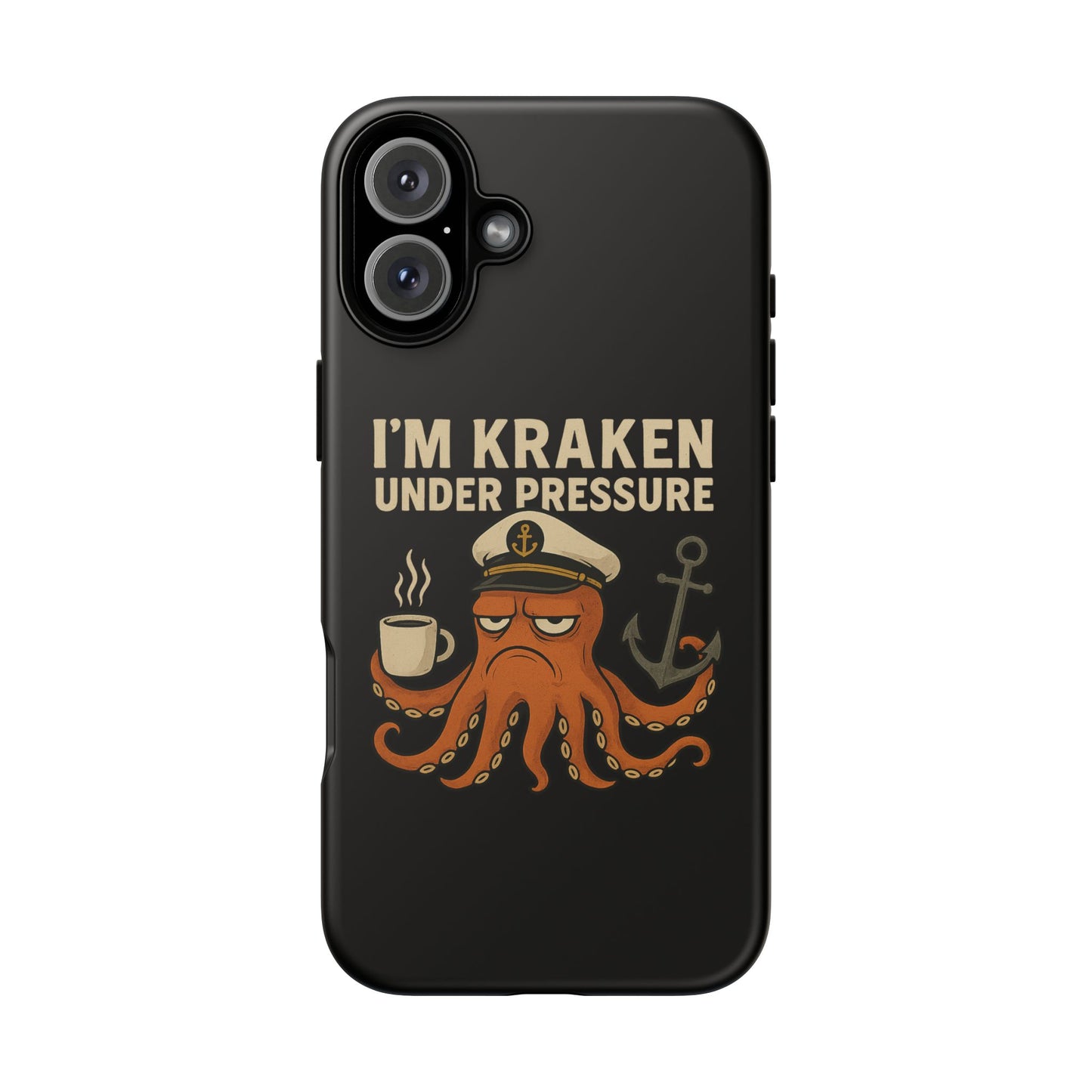 iPhone Case Stressed Octopus 'I'm Kraken Under Pressure' Nautical Phone Case Beach iPhone Case Ocean Themed Case