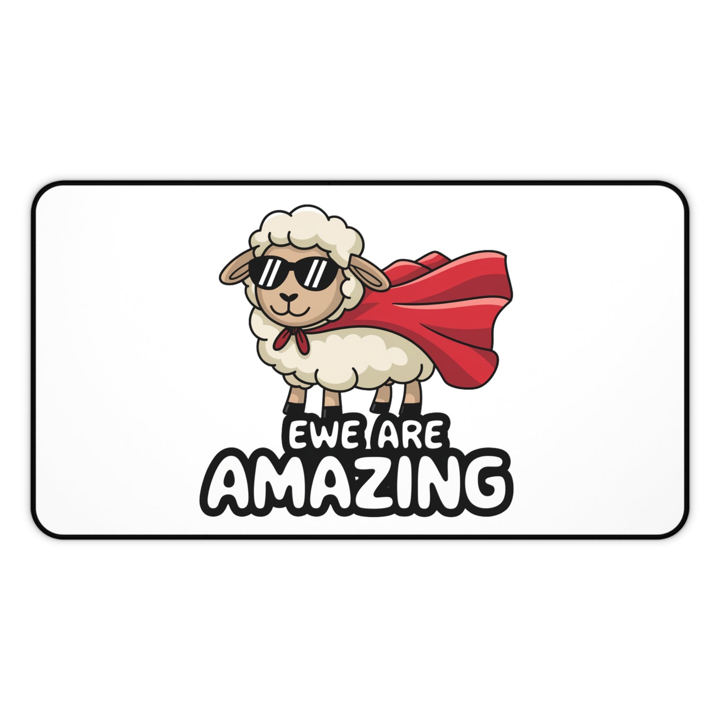 Ewe Are Amazing Desk Mat Funny Sheep Mouse Pad Motivational Office Gift Cute Teacher Desk Decor Gaming or Work Setup Mat