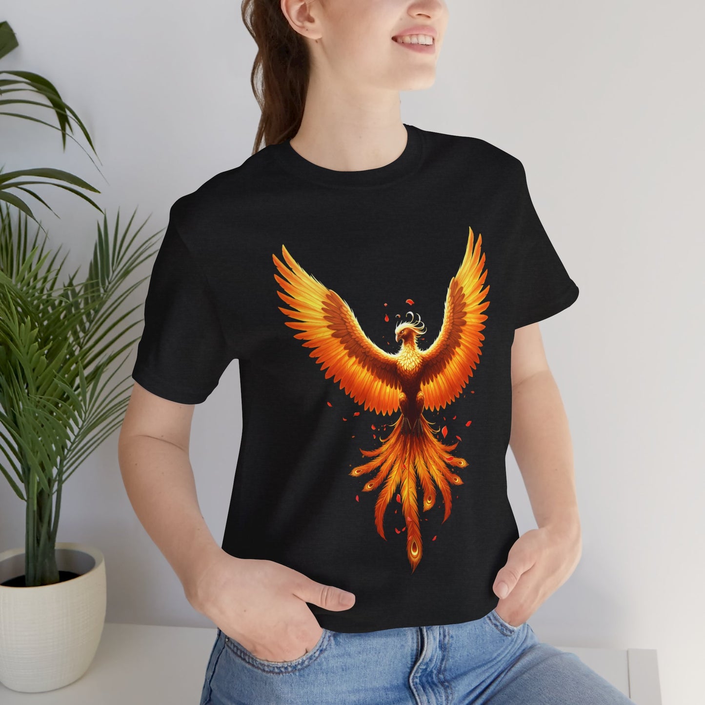 Phoenix Rising Shirt • Fiery Phoenix Graphic Tee • Rebirth Transformation Myth Shirt • Firebird Art Tee • Unisex Gift Tee XS‑5XL