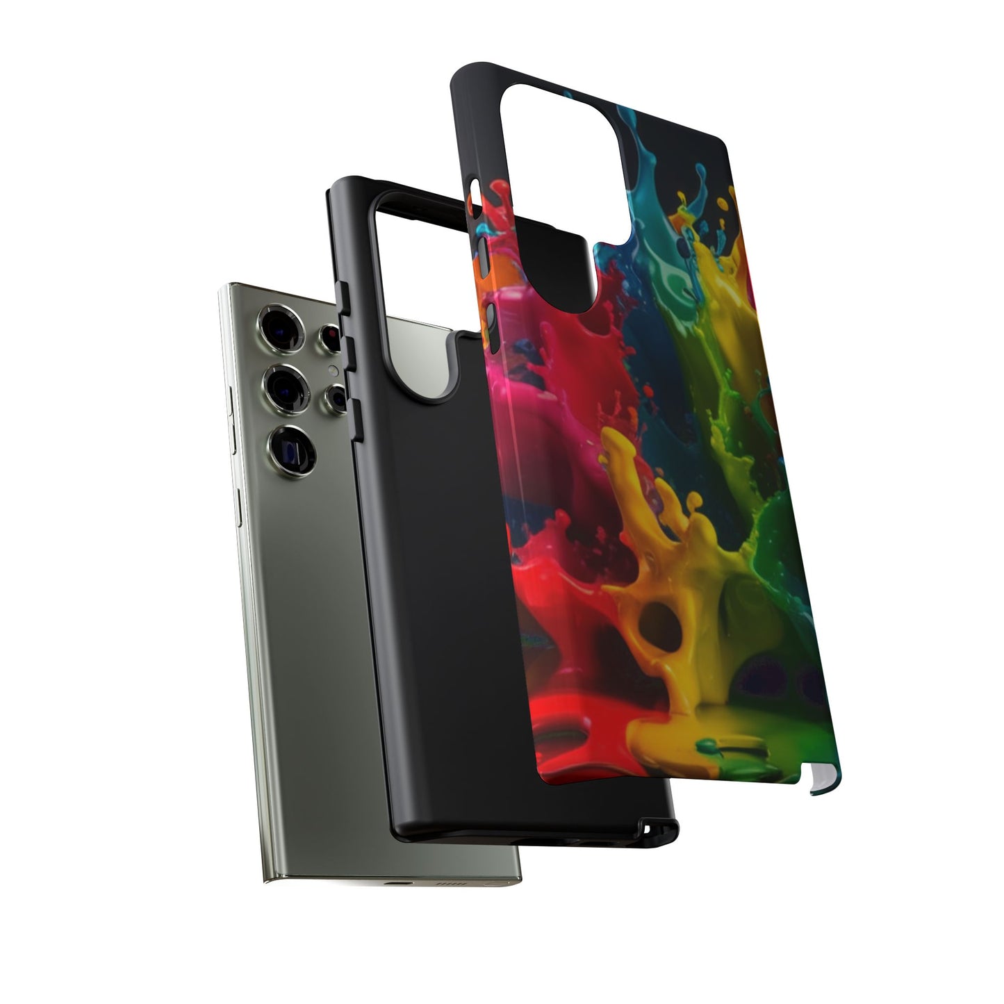 Vibrant Splash Samsung Phone Case - Tough Spectrum Splash Samsung Case
