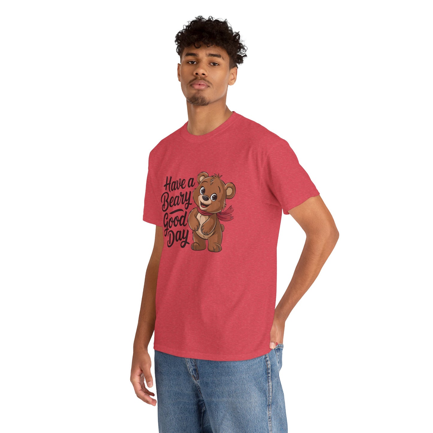 Have a Beary Good Day T-Shirt – Cute Bear Graphic Tee, Punny Animal Shirt, Funny Animal Lover Gift, Happy Positive Vibes Graphic T-Shirt