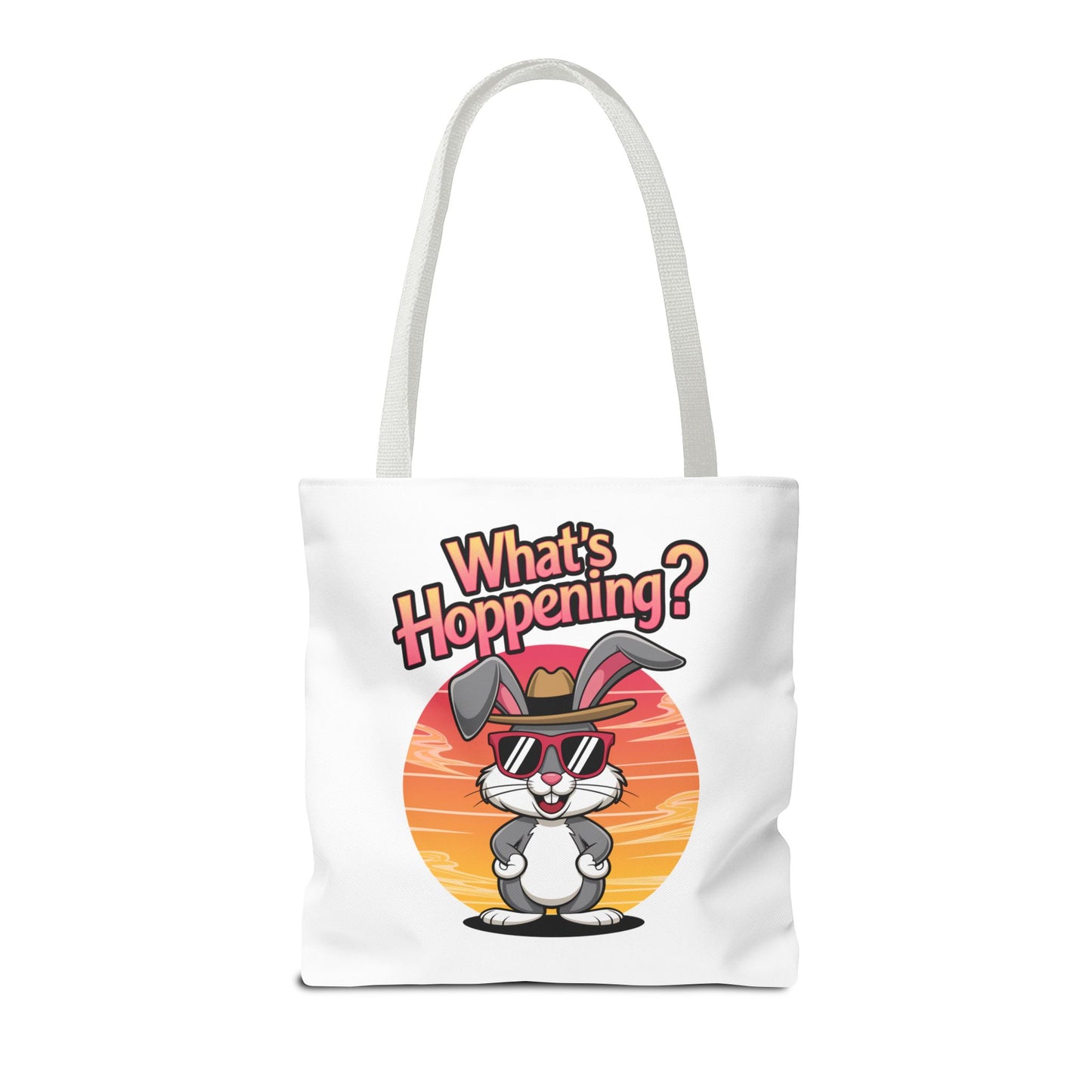 Bunny Tote Bag - 'What's Hoppening'