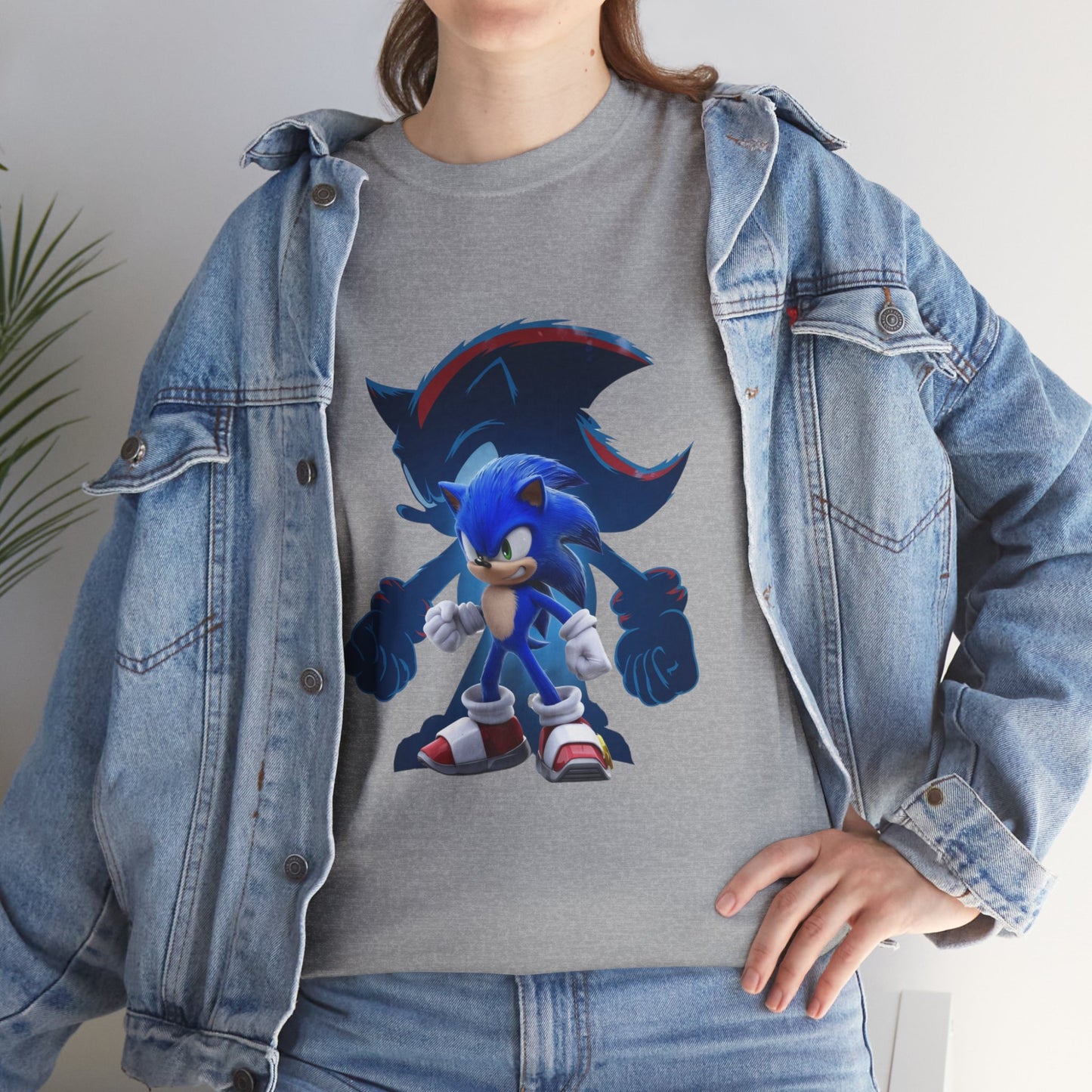 Blue Speed Hero Graphic Tee | Retro Gaming Legend T-Shirt | Fan Inspired Gamer Apparel | Cool Vintage Style Unisex Shirt for Adults & Teens