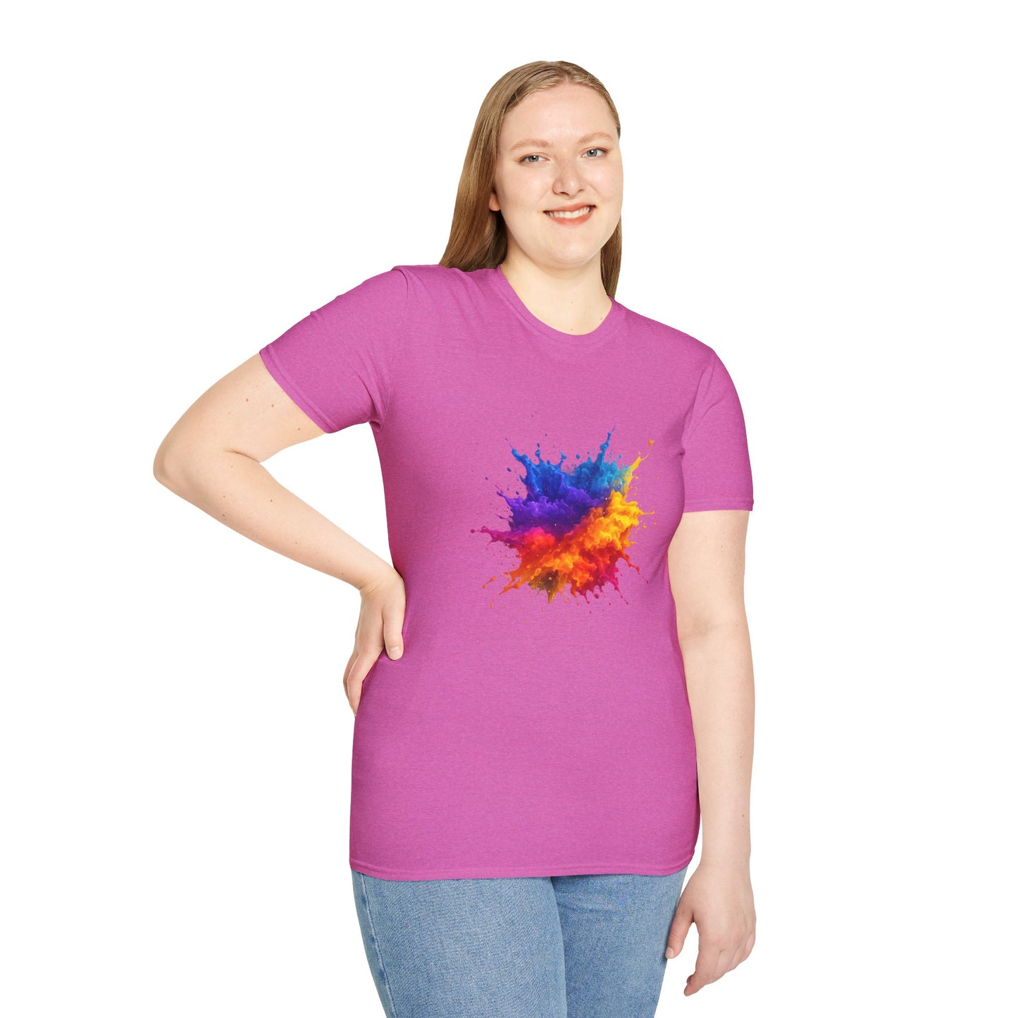 Color Burst Paint Splash Shirt – Vibrant Abstract Art Tee for Creatives & Color Lovers Colorful Apparel