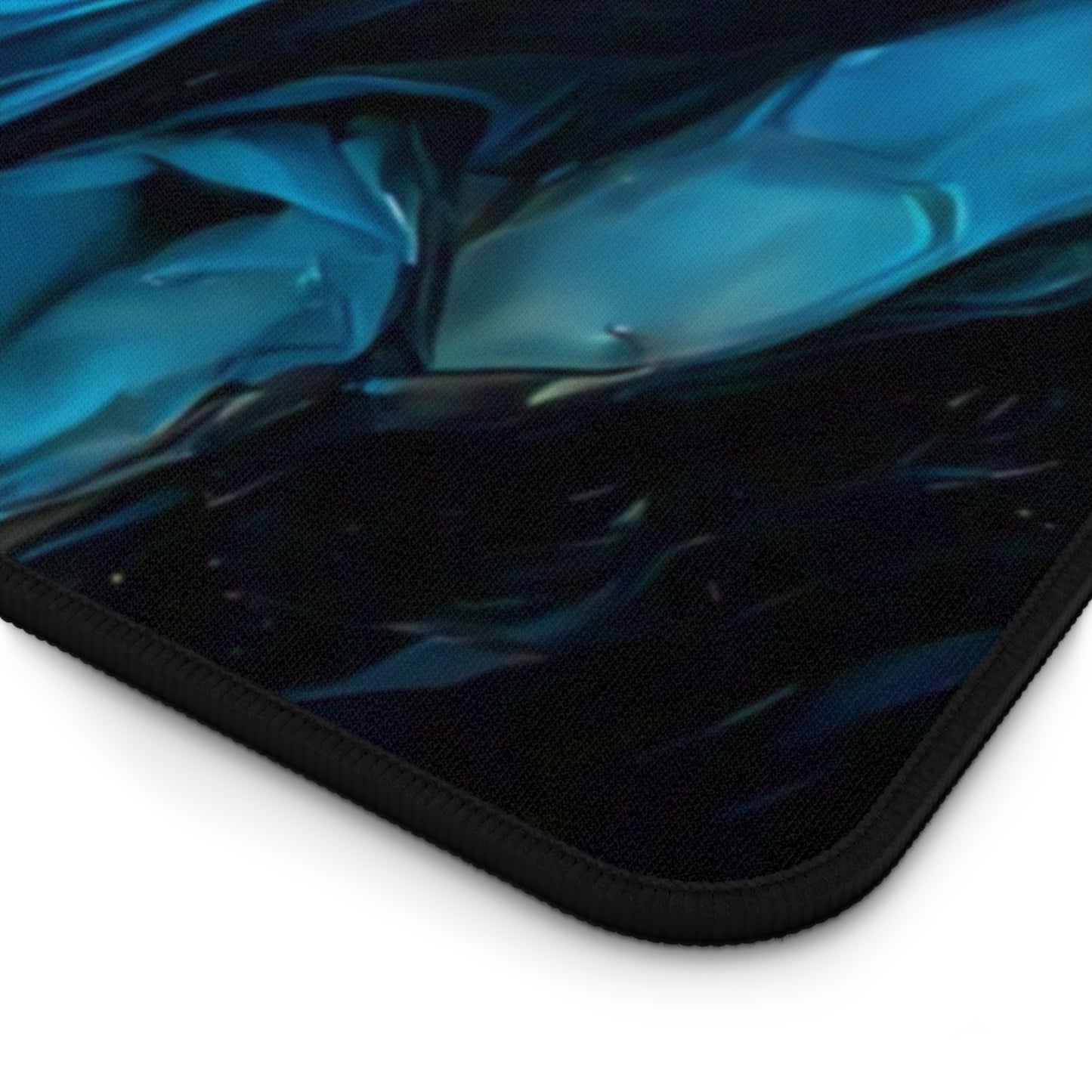 Elegant Blue Marble Desk Mat – Stylish Office Decor for Home and Workspaces