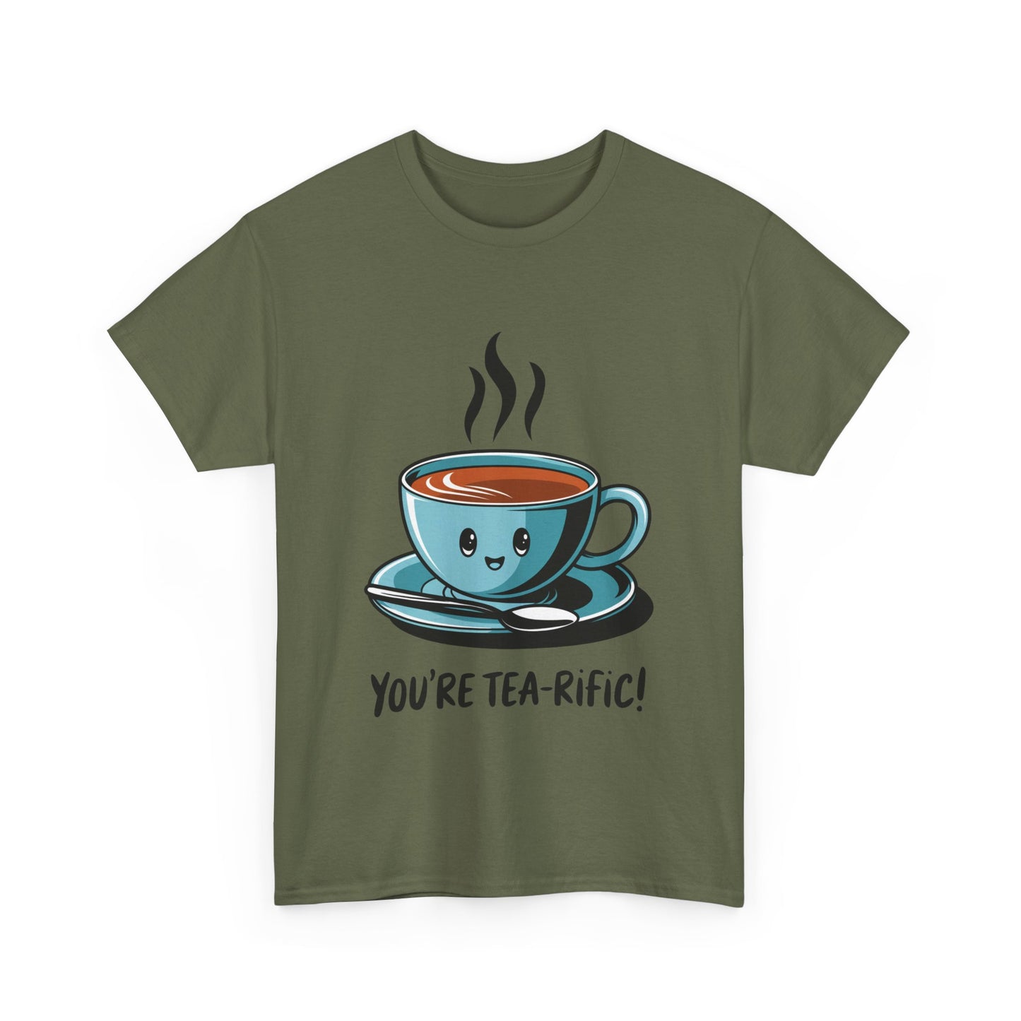 You’re Tea-Rific! Cute Tea Pun T-Shirt for Tea Lovers - Funny Gift, Kawaii Cup Graphic Tee - Unisex Soft Cotton Shirt