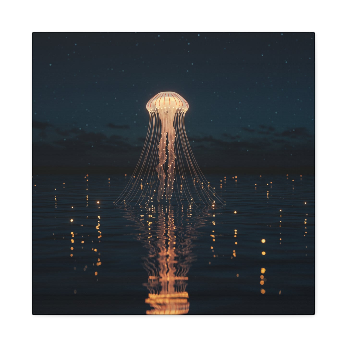 Canvas Art, Jellyfish Emerging from a Lake