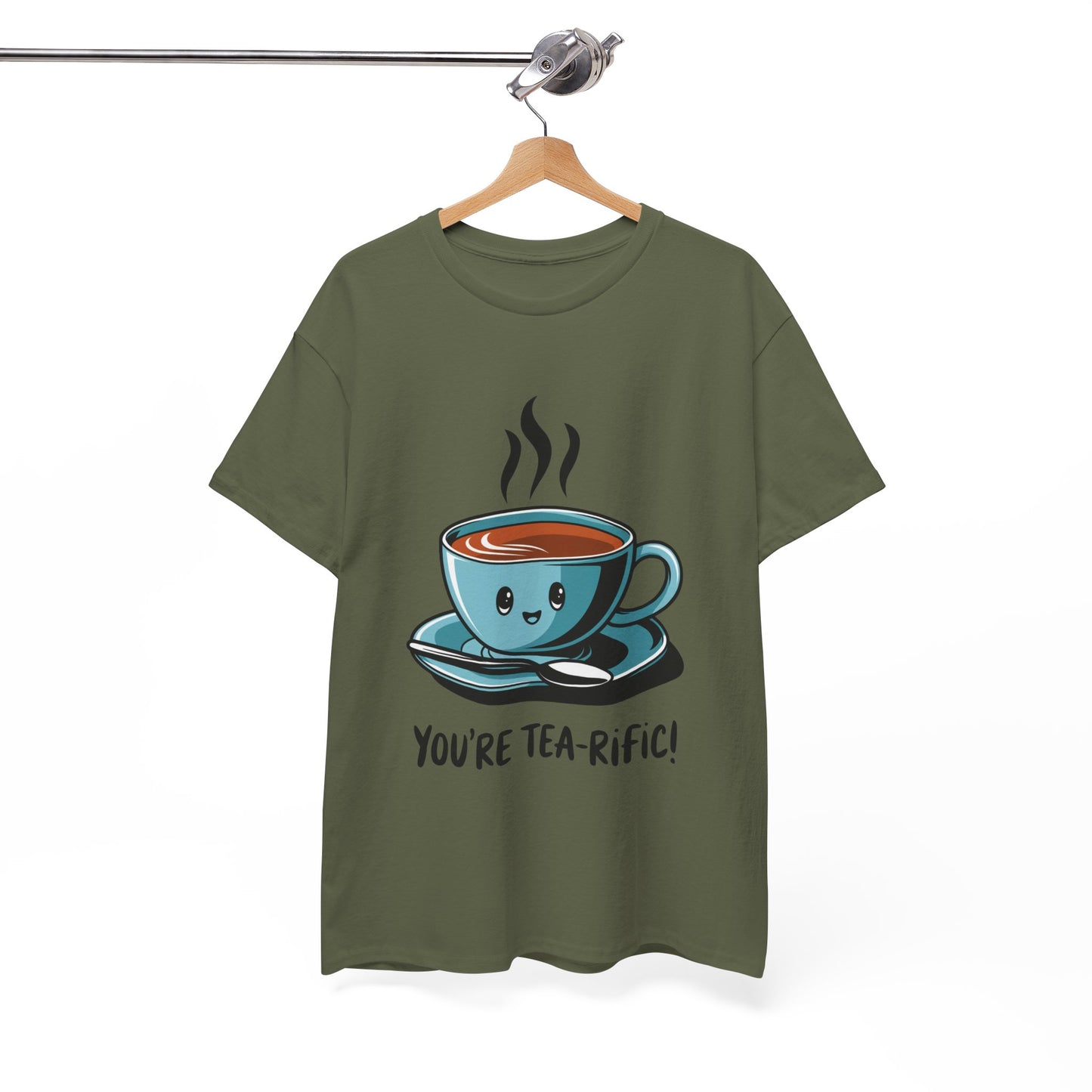 You’re Tea-Rific! Cute Tea Pun T-Shirt for Tea Lovers - Funny Gift, Kawaii Cup Graphic Tee - Unisex Soft Cotton Shirt