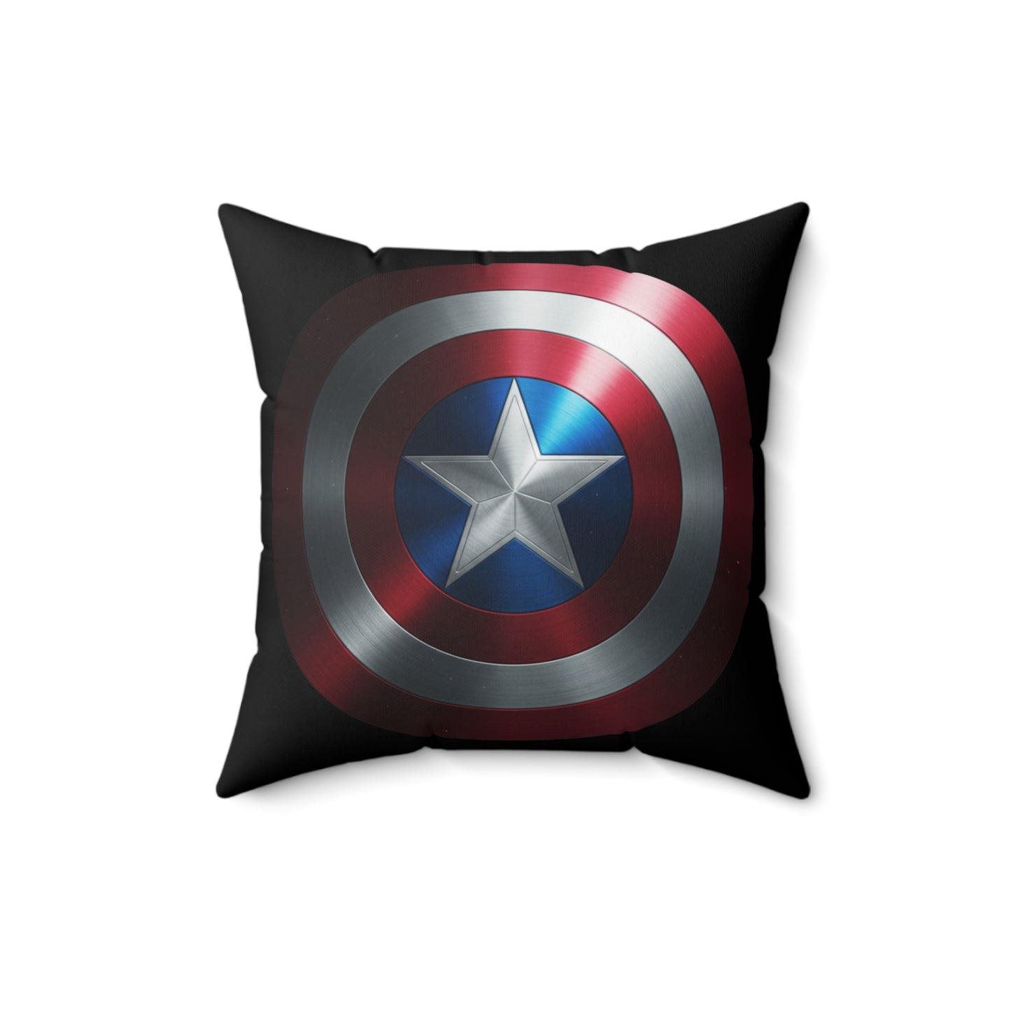 Captain Shield Spun Polyester Pillow - Heroic Home Decor