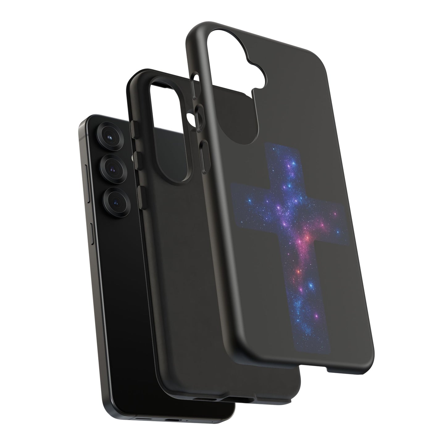 Samsung Phone Case - Galactic Cross Case Christian Phone Case Spiritual Samsung Case Religious Accessory Gift for Believers