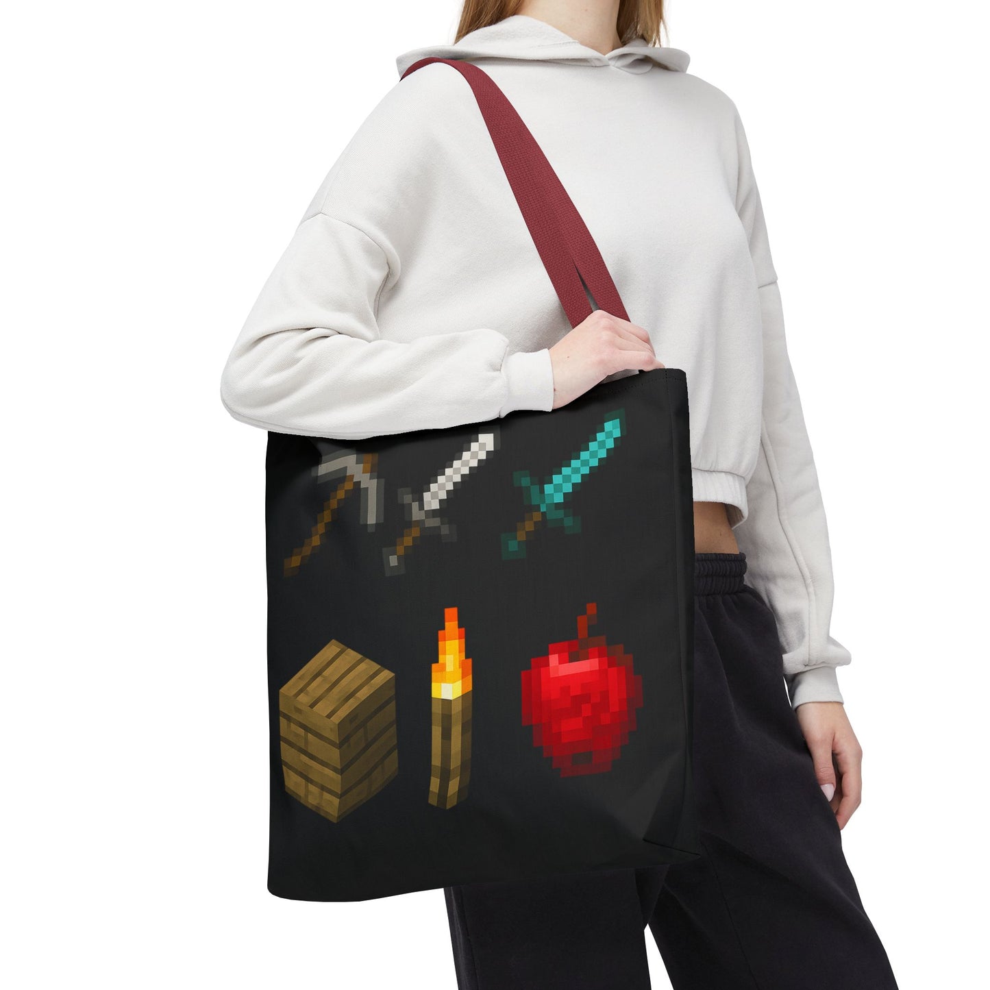 Minecraft Inspired Tote Bag Adventure Awaits Shopping Bag Reusable Tote Summer Bag
