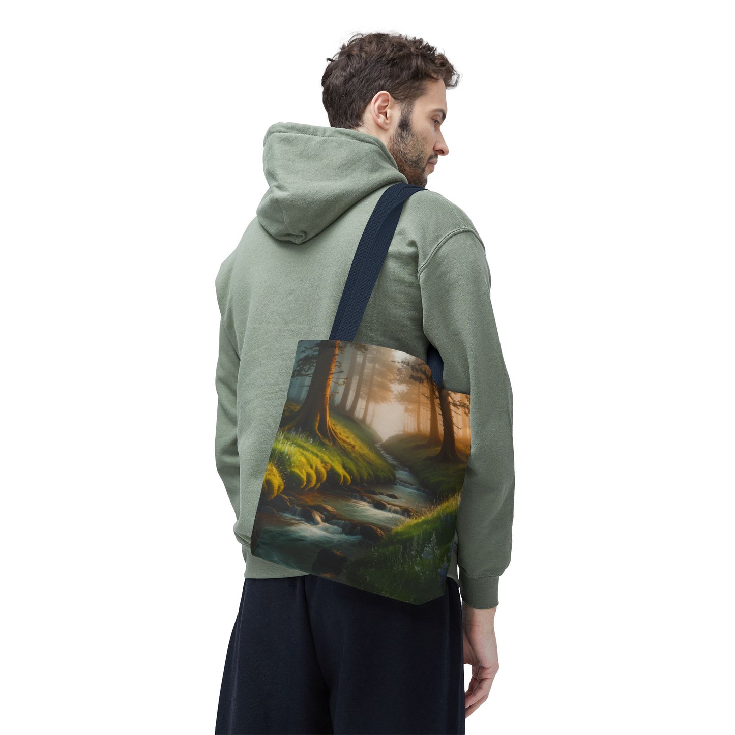 Nature Stream Tote Bag Shopping Bag Reusable Tote Nature Bag