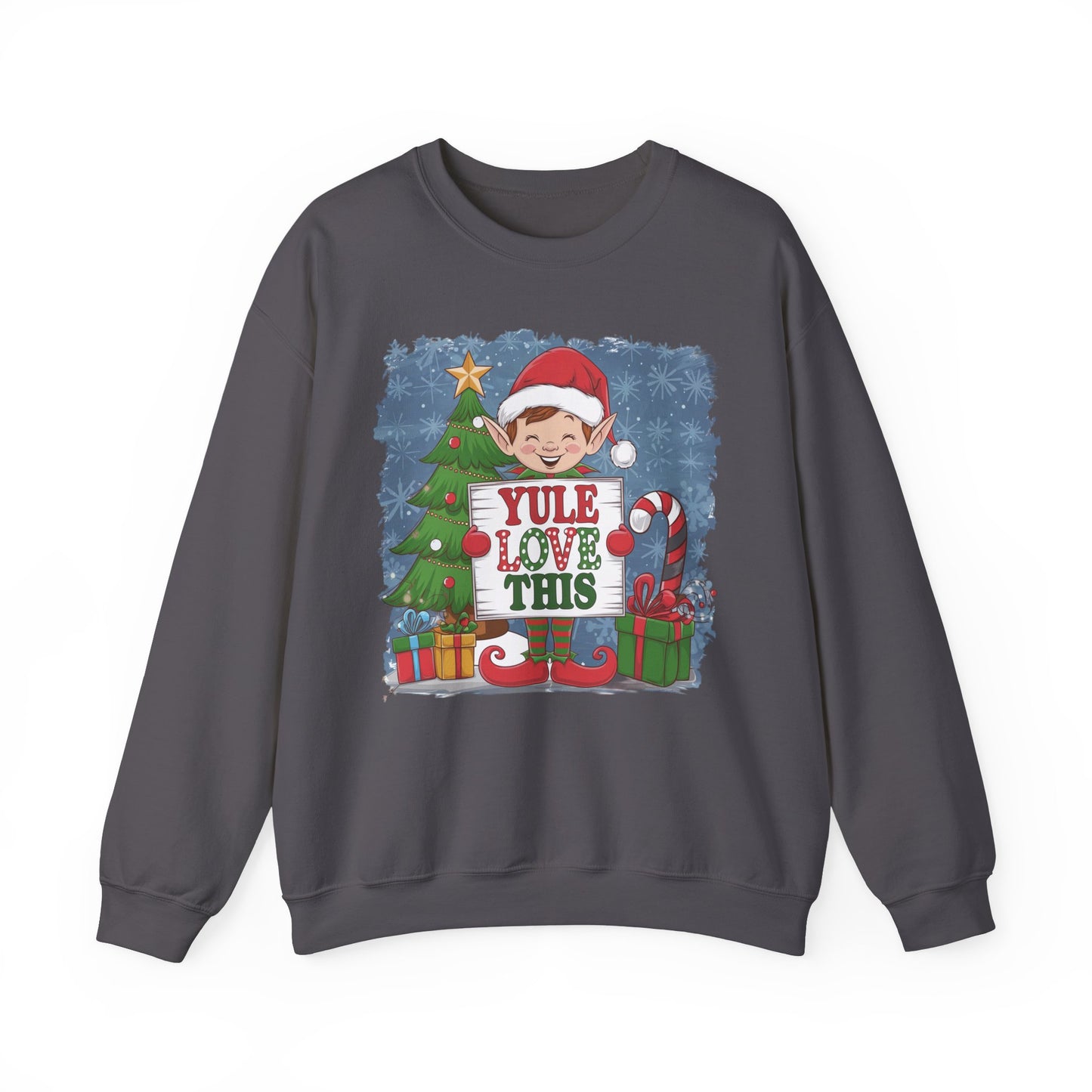Christmas Elf Sweatshirt 'Yule Love This'