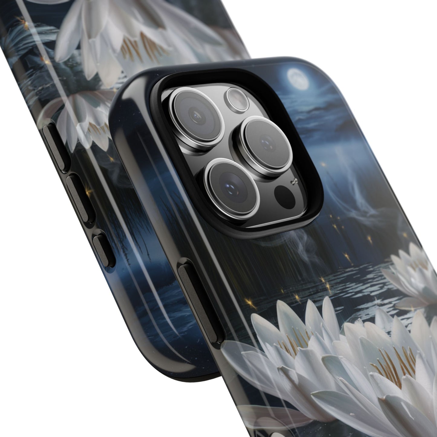 iPhone Case - Water Lilies Moonlight Design