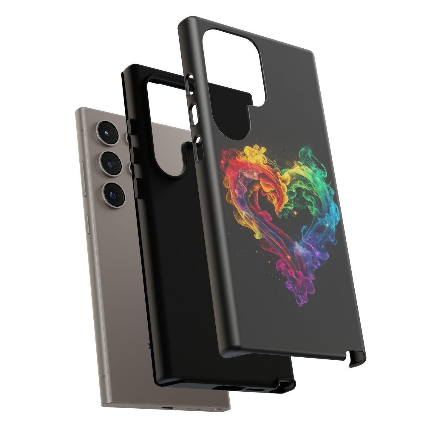 Samsung Galaxy Case - Colorful Heart Design