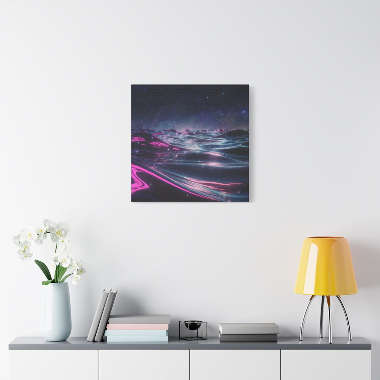 Canvas Print - Galactic Ocean under Night Sky Design