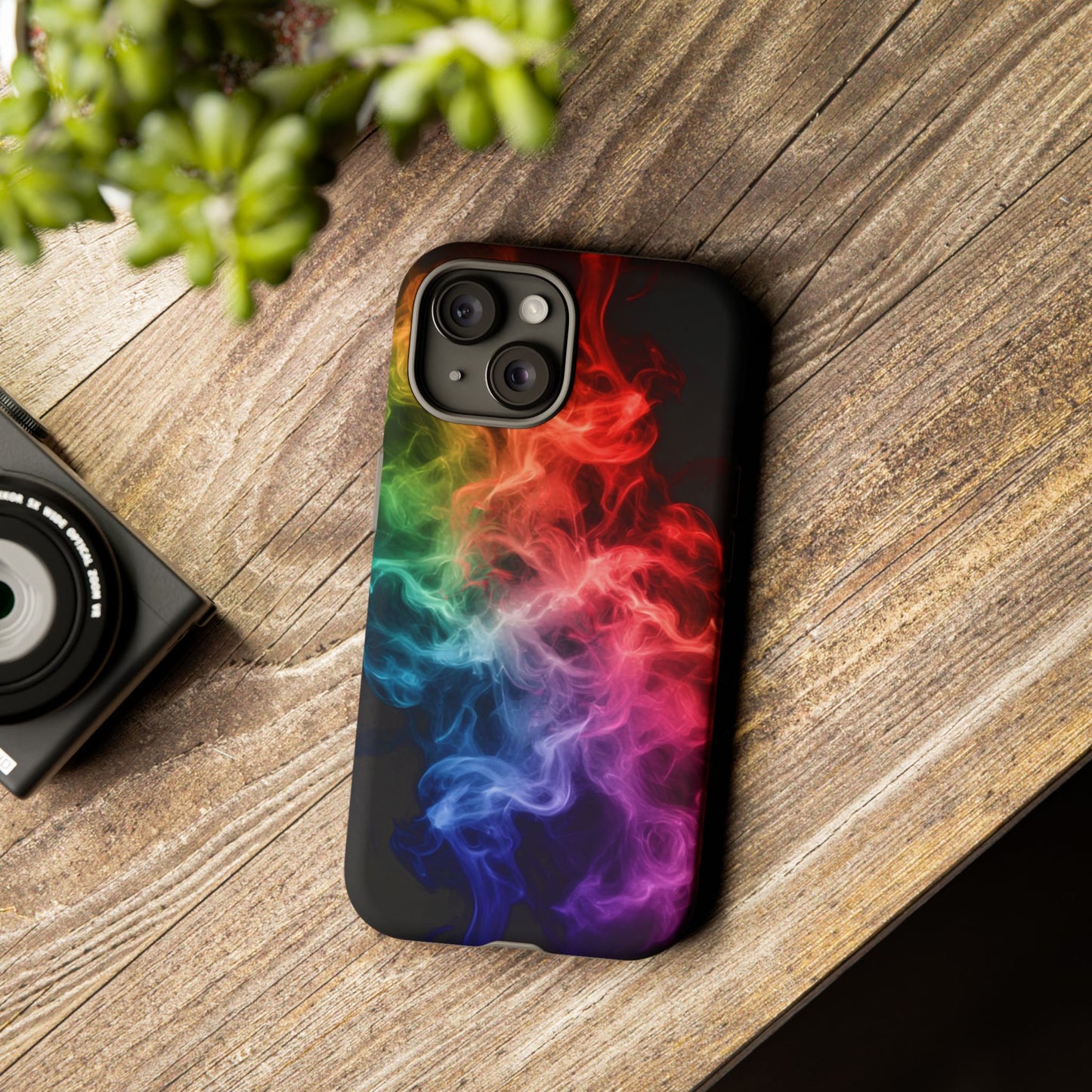 iPhone Case - Colorful Smoke Design
