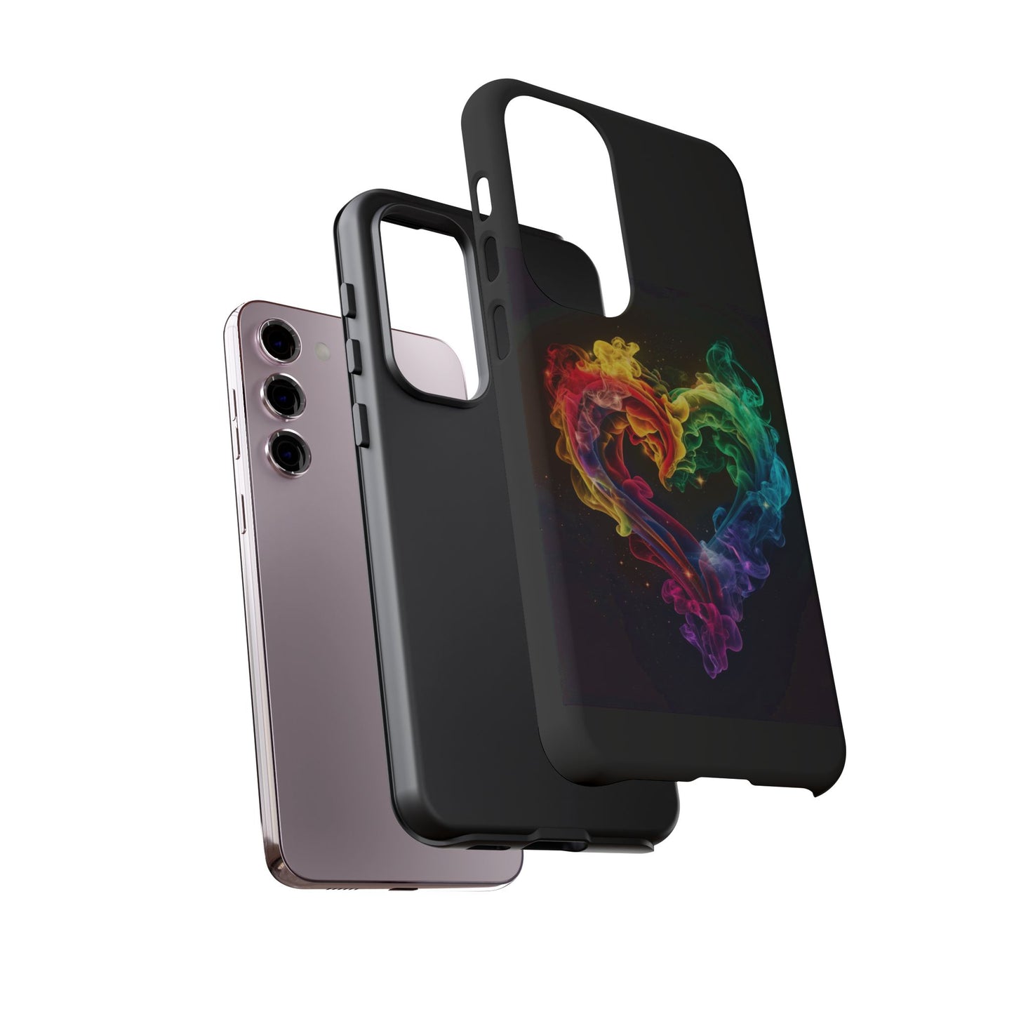 Samsung Galaxy Case - Colorful Heart Design