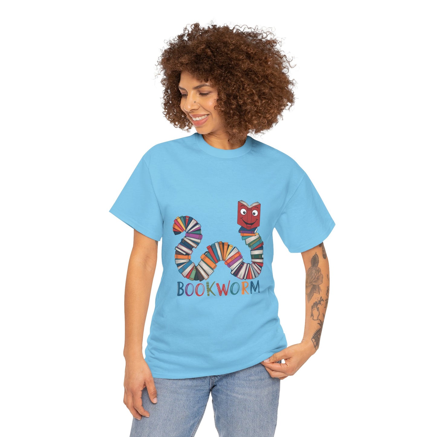 Cute Bookworm Shirt – Funny Reading Lover Tee – Teacher Gift – Kids Book Tee – Unisex Book Nerd Shirt – Book Club Graphic T-Shirt