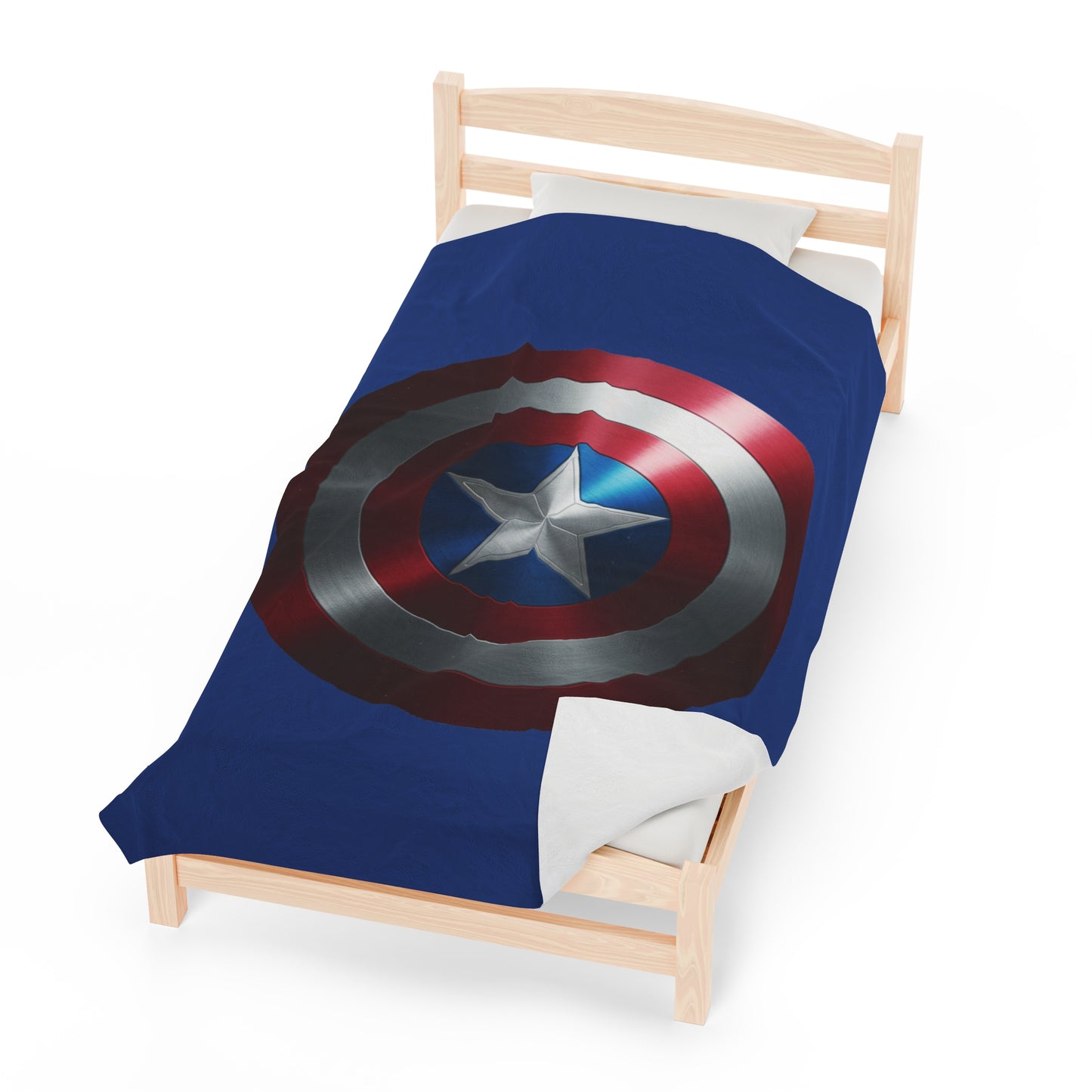 Plush Blanket - Captain America Shield Design
