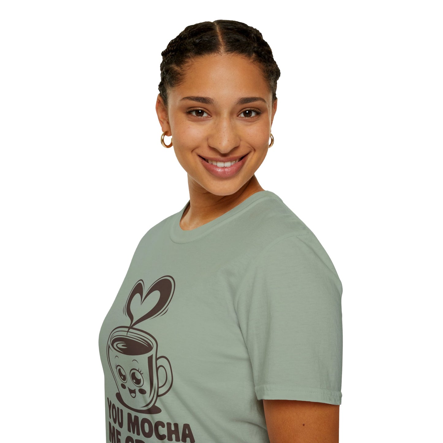 You Mocha Me Crazy Coffee Shirt • Funny Coffee Pun Tee • Cute Café Lover Gift for Her & Him • Coffee Addict Humor T‑shirt